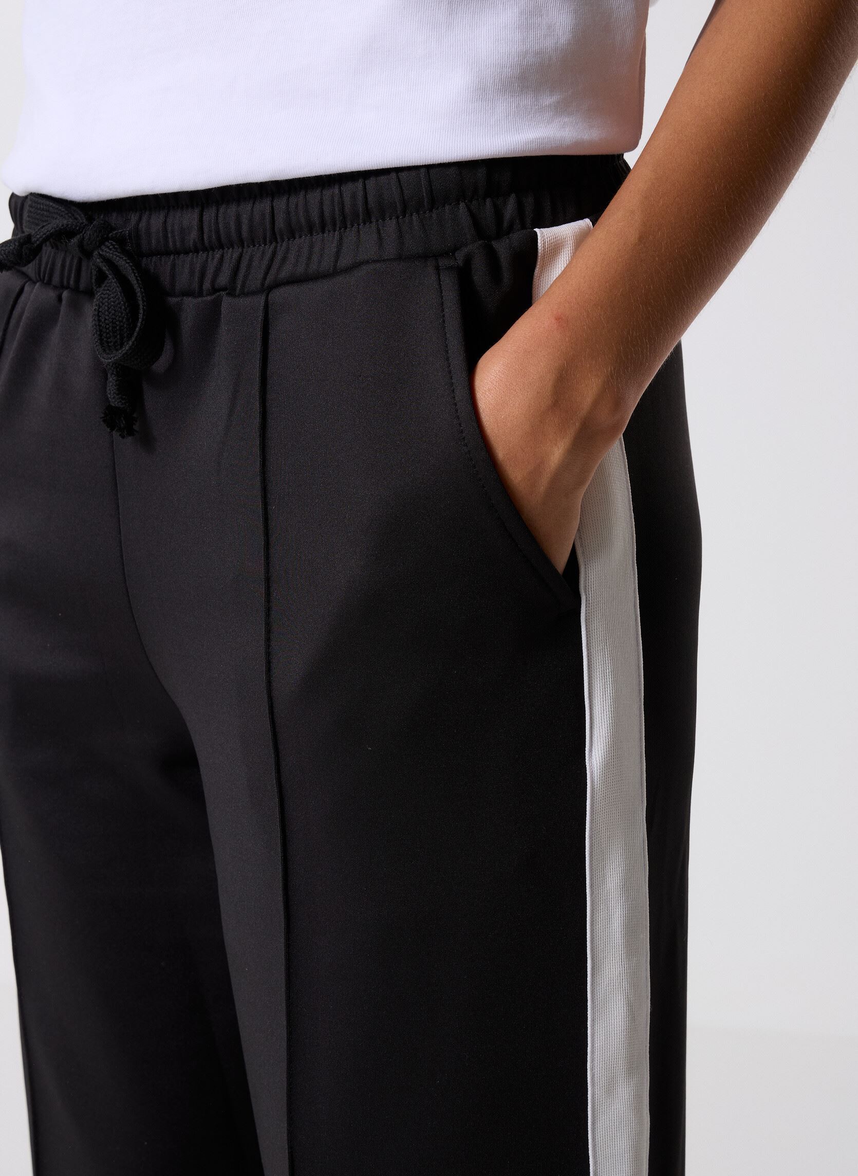 Pantalons larges NMRIBBON PANTS JRS NOOS femme noir Noisy May Pantalons larges NMRIBBON PANTS JRS NOOS femme noir Black