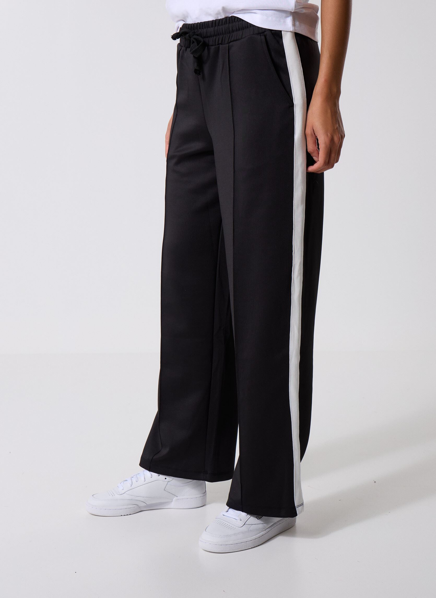 Pantalons larges NMRIBBON PANTS JRS NOOS femme noir Noisy May Pantalons larges NMRIBBON PANTS JRS NOOS femme noir Black