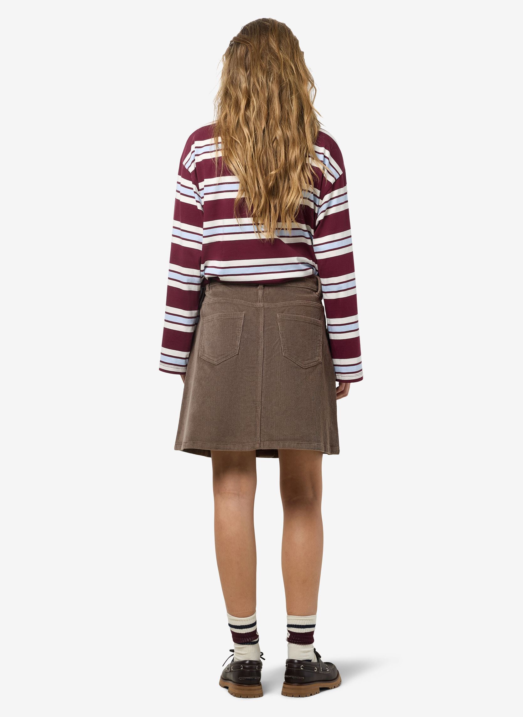 Gonne corte NMRONNIE NW A SHAPE SKIRT CORDUROY NOOS donna marrone Noisy May Gonne corte NMRONNIE NW A SHAPE SKIRT CORDUROY NOOS donna marrone morel