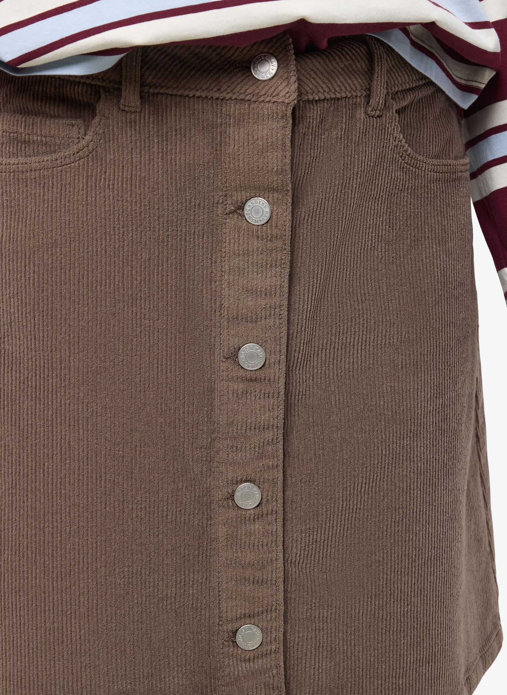 Gonne corte NMRONNIE NW A SHAPE SKIRT CORDUROY NOOS donna marrone Noisy May Gonne corte NMRONNIE NW A SHAPE SKIRT CORDUROY NOOS donna marrone morel