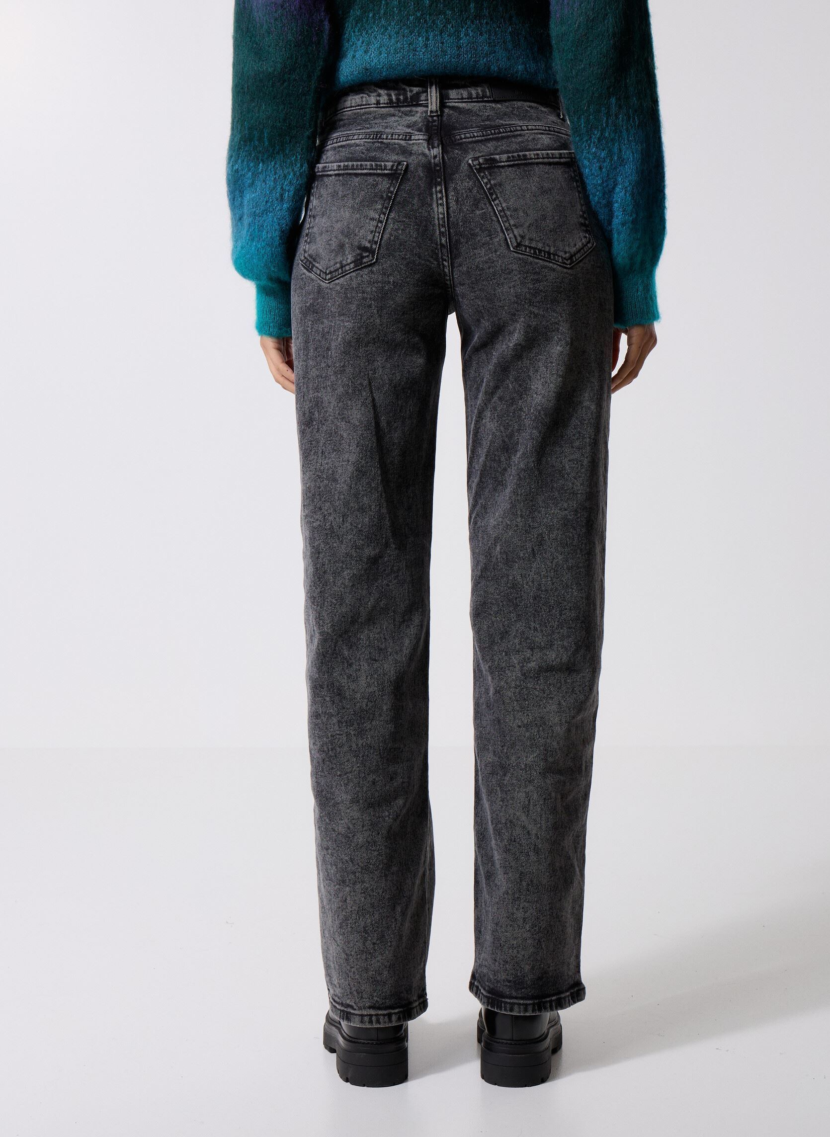 Rechte jeans / Straight Leg Jeans NMYOLANDA NW WIDE JEANS AZ391DG FWD NOOS dames grijs Noisy May Rechte jeans / Straight Leg Jeans NMYOLANDA NW WIDE JEANS AZ391DG FWD NOOS dames grijs Dark Grey Denim