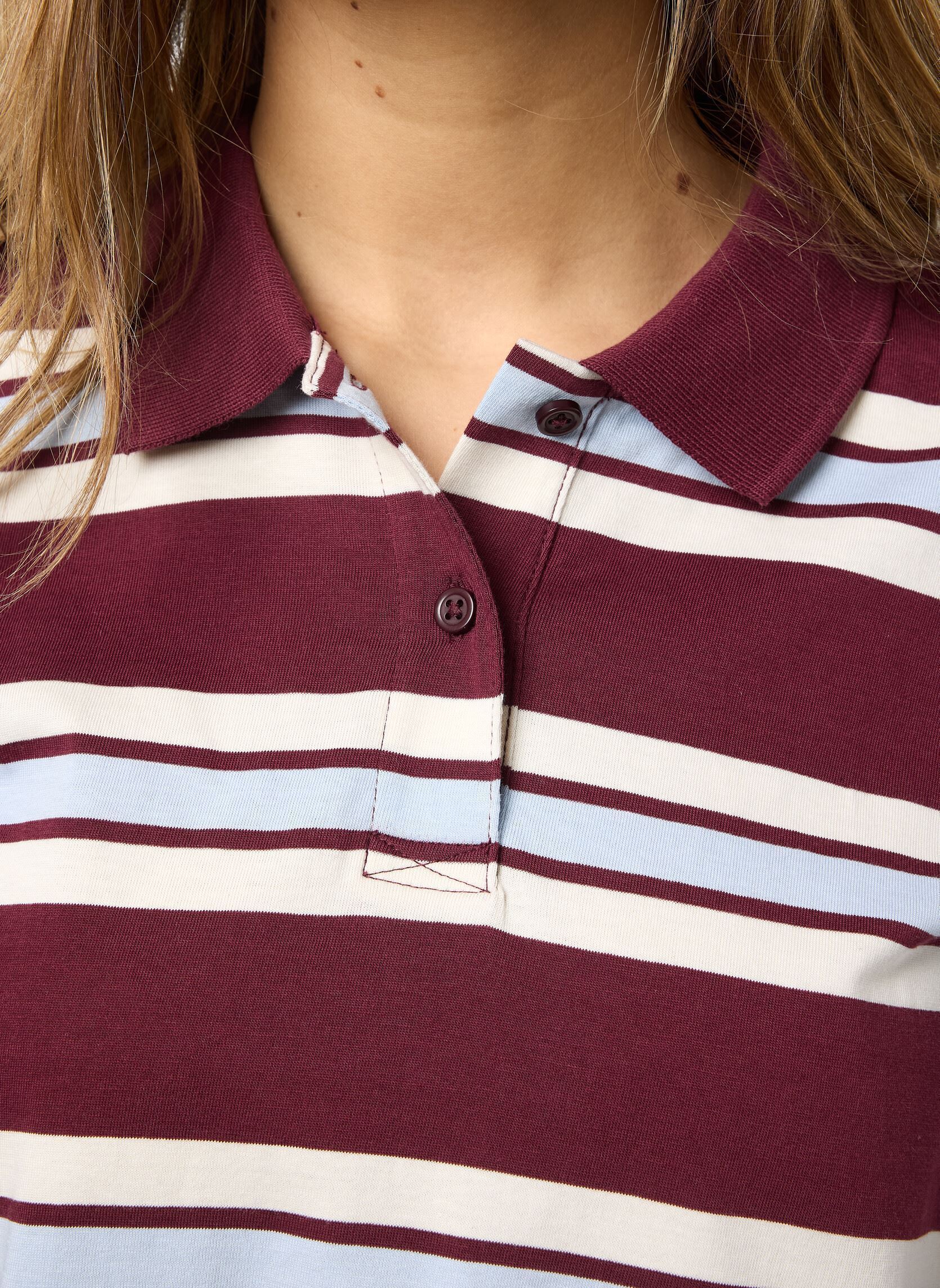 Polos manches longues NMAURA L/S STRIPED POLO SHIRT JRS femme bordeaux Noisy May Polos manches longues NMAURA L/S STRIPED POLO SHIRT JRS femme bordeaux Windsor wine