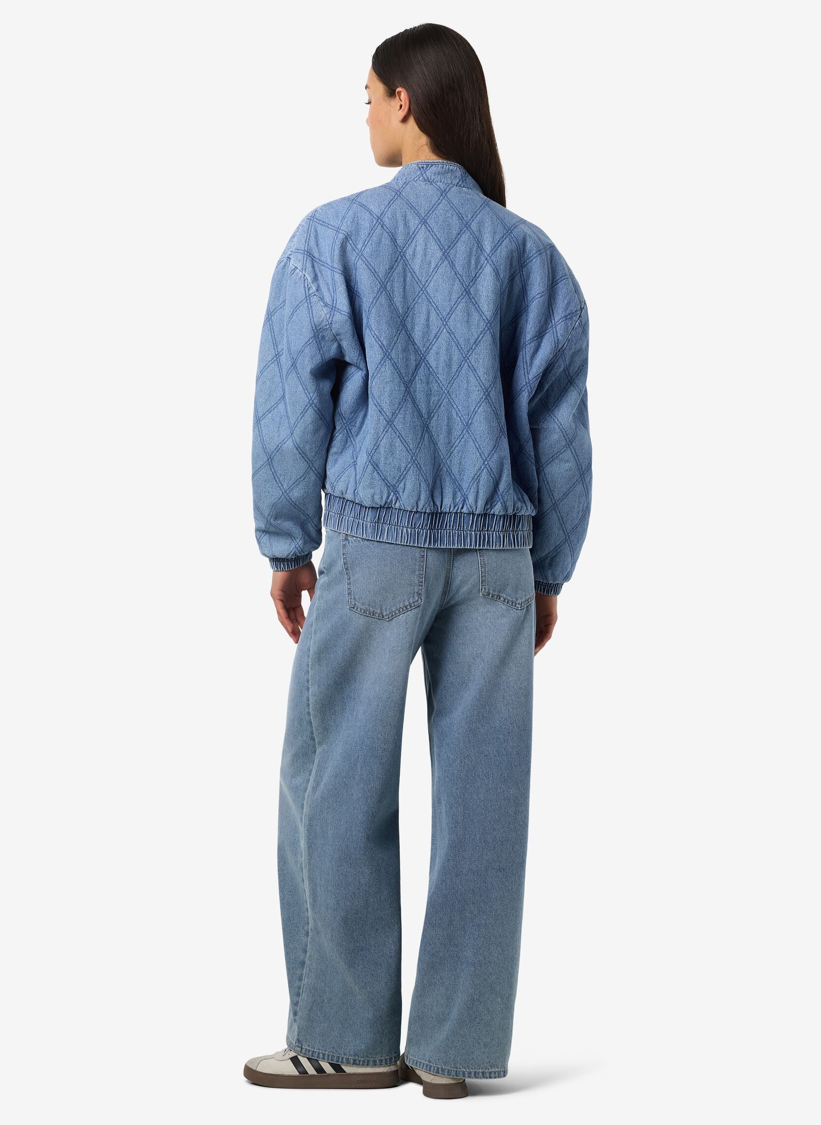 Jacken NMCLAIRE QUILT DENIM JACKET damen blau Noisy May Jacken NMCLAIRE QUILT DENIM JACKET damen blau Light Blue Denim