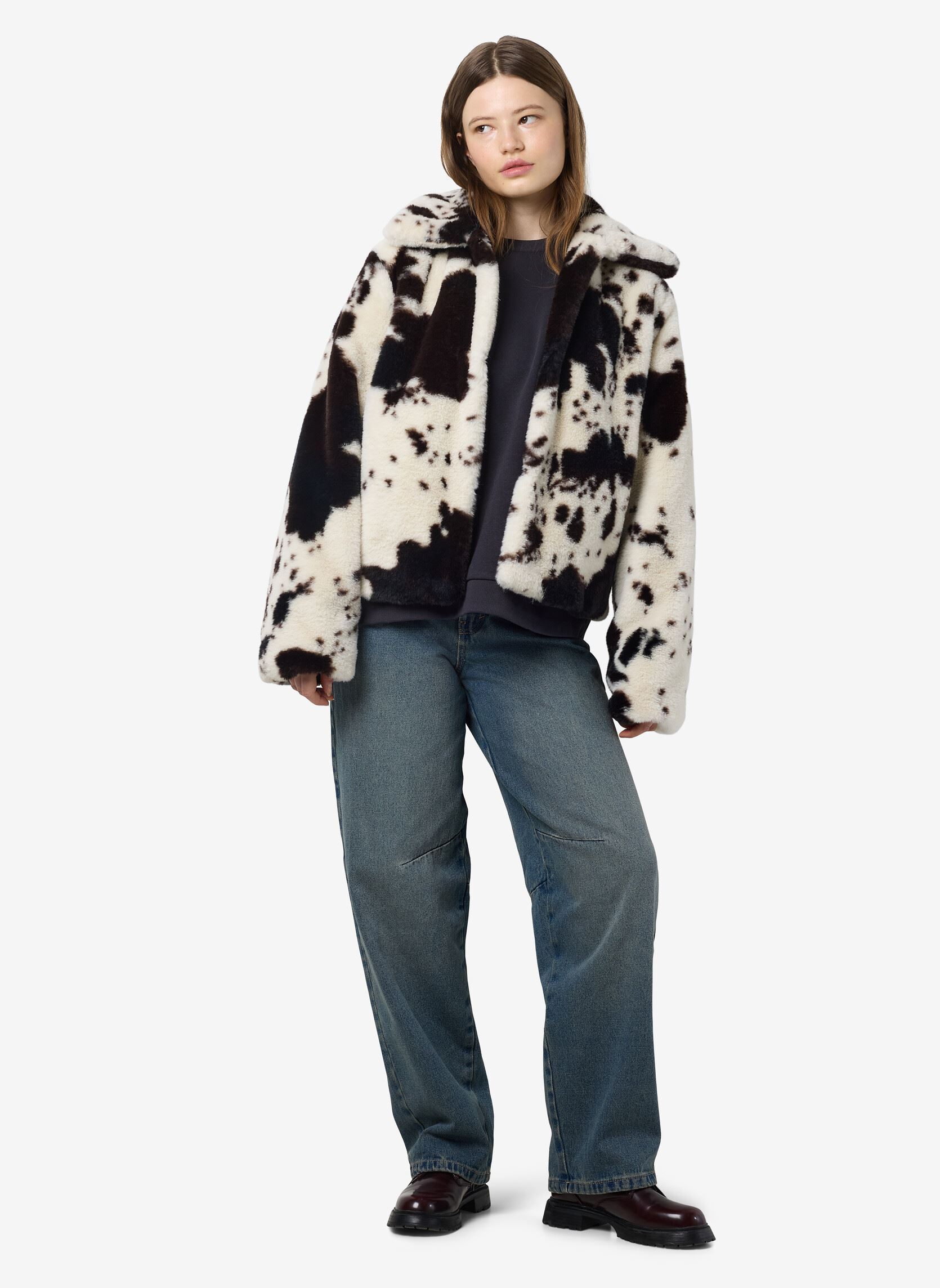 Vestes fourrure NMEVE FUR JACKET femme blanc Noisy May Vestes fourrure NMEVE FUR JACKET femme blanc Birch