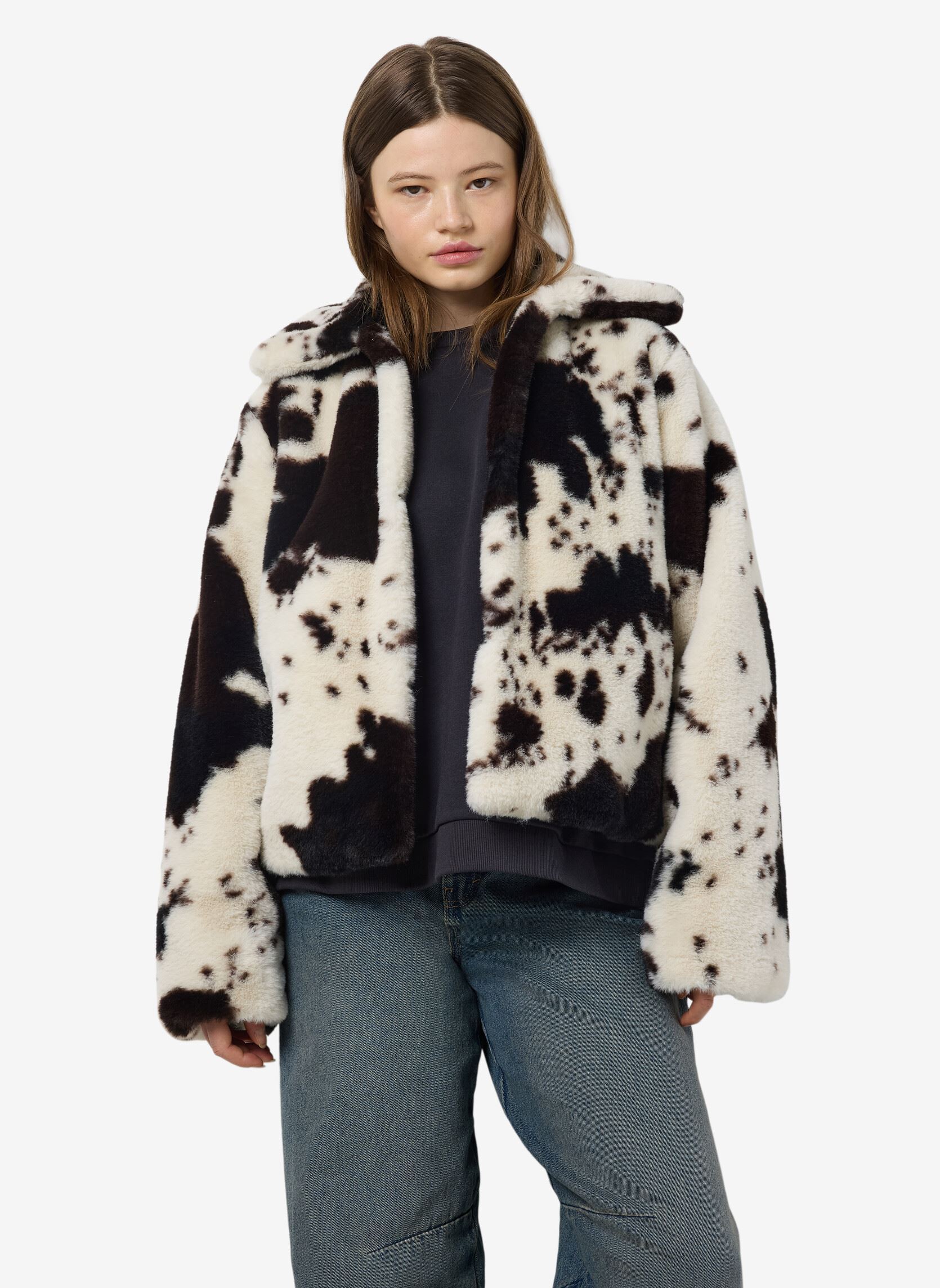 Vestes fourrure NMEVE FUR JACKET femme blanc Noisy May Vestes fourrure NMEVE FUR JACKET femme blanc Birch