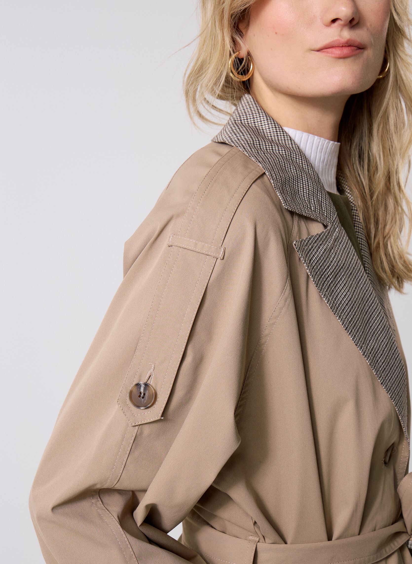 Trenchcoats NMJULIA TRENCHCOAT dames beige Noisy May Trenchcoats NMJULIA TRENCHCOAT dames beige Silver Mink