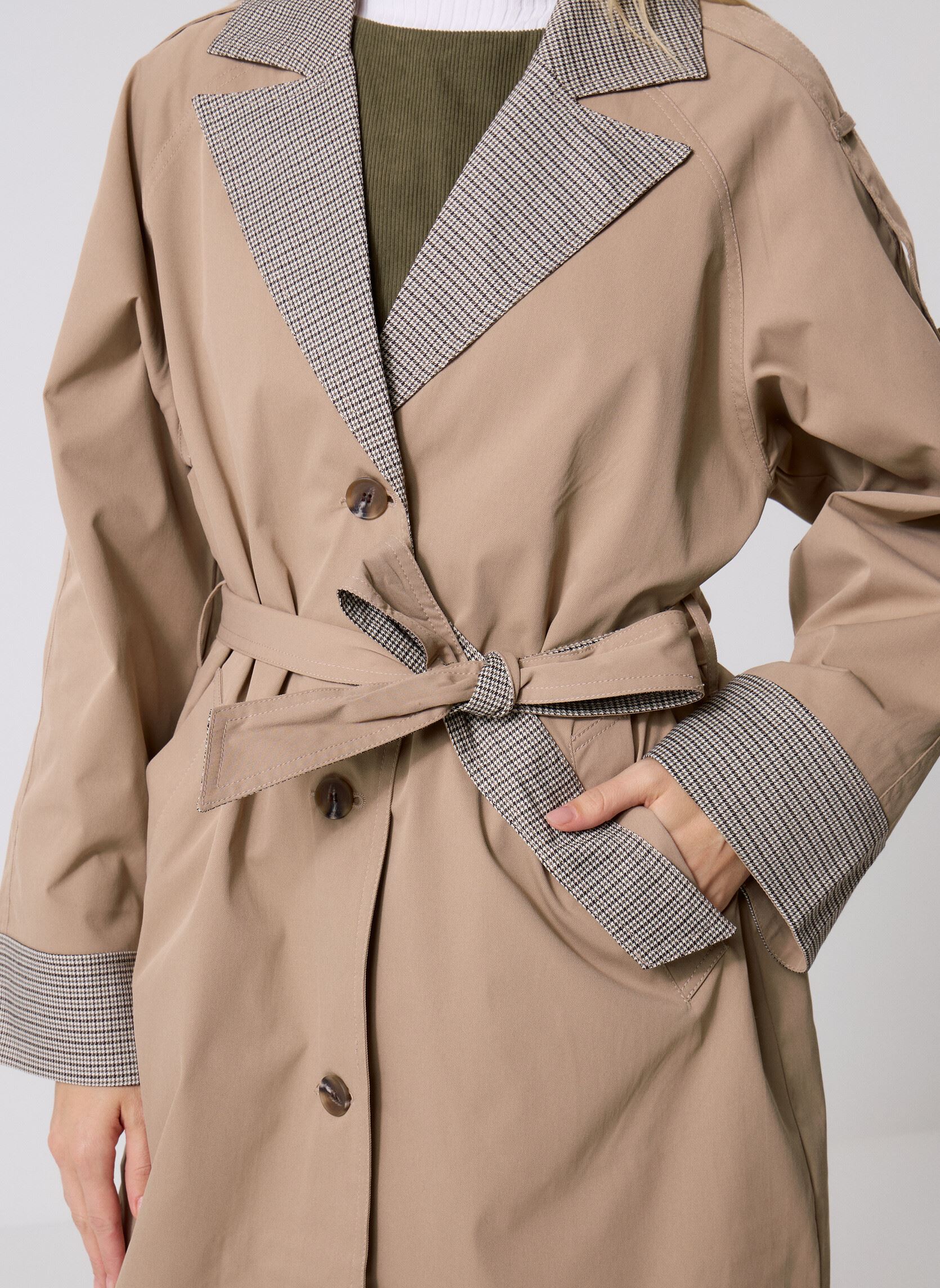 Noisy May NMSKY LONG A LINE RAINCOAT - kalamata/cachi