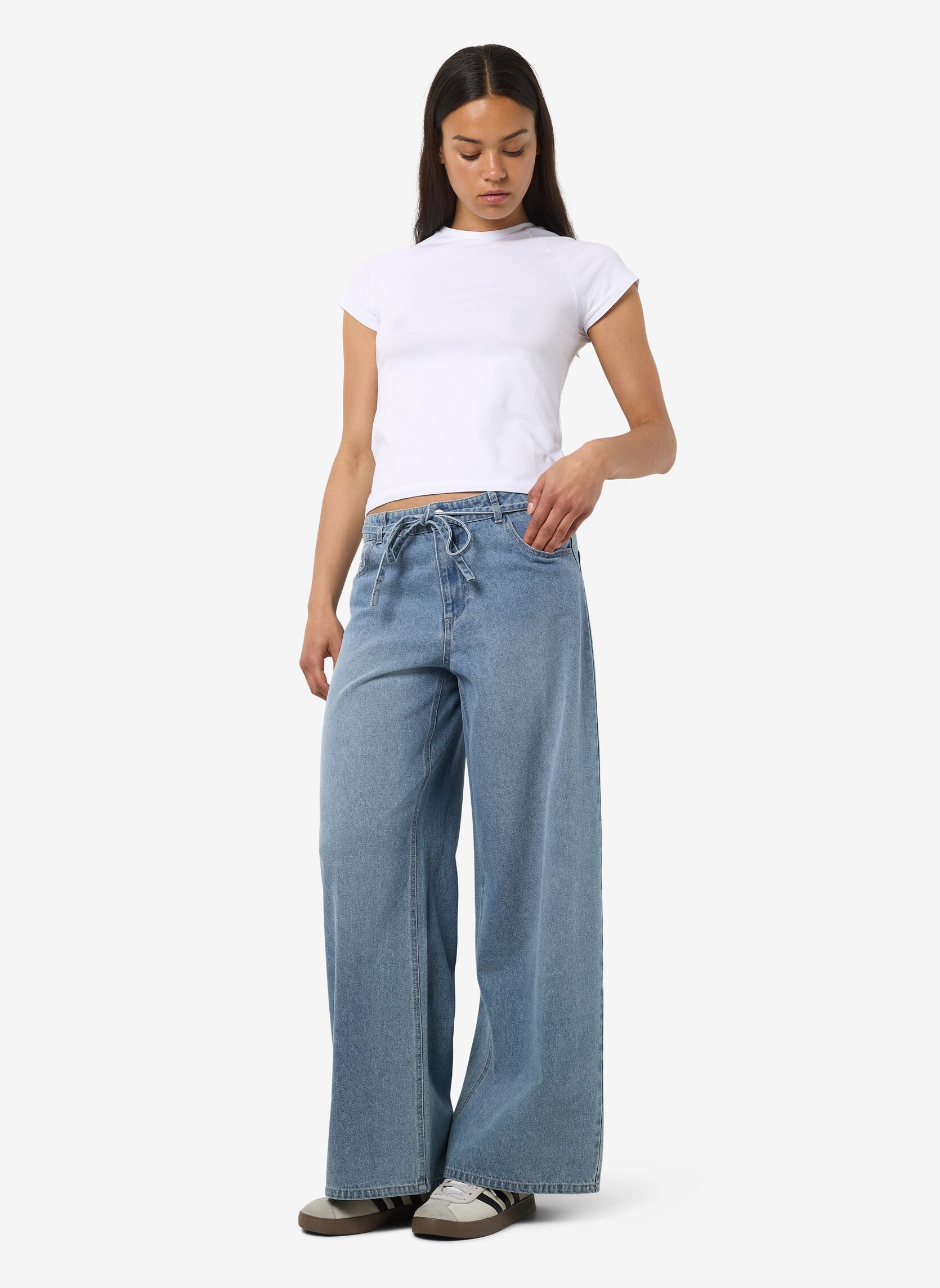 Jeans large NMMAISY NW BELT LOOSE JEANS BS031LB femme bleu Noisy May Jeans large NMMAISY NW BELT LOOSE JEANS BS031LB femme bleu Light Blue Denim