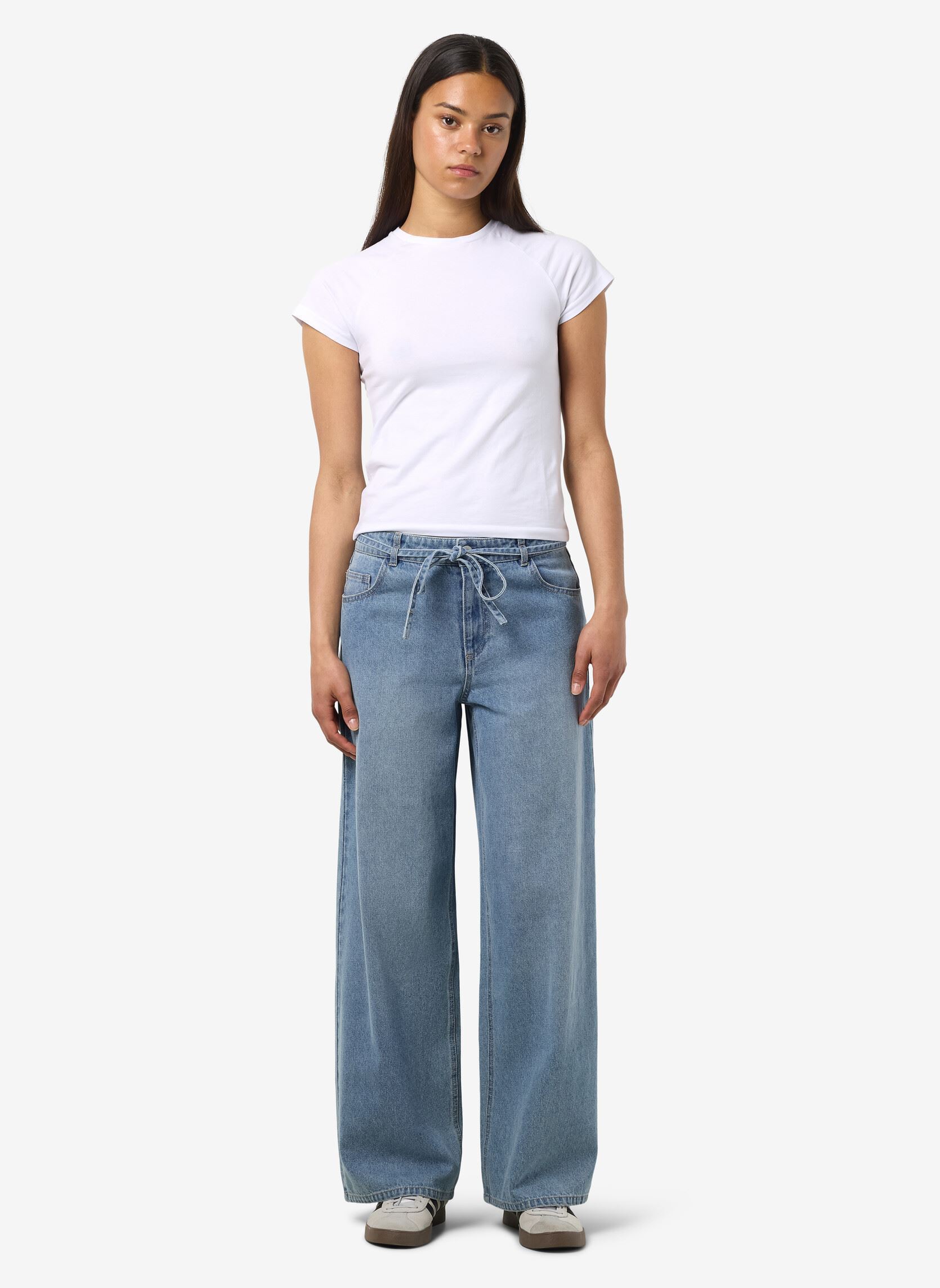 Jeans large NMMAISY NW BELT LOOSE JEANS BS031LB femme bleu Noisy May Jeans large NMMAISY NW BELT LOOSE JEANS BS031LB femme bleu Light Blue Denim