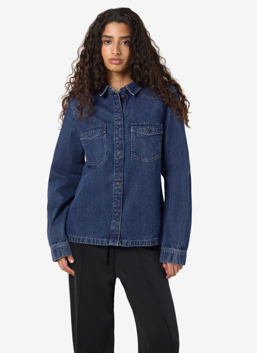 Noisy May Lange mouw overhemden NMNEW SIGNE L/S DENIM SHIRT VI002MB NOOS dames blauw