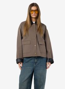 Vestes NMNORA PU COLLAR JACKET DD femme marron Noisy May Vestes NMNORA PU COLLAR JACKET DD femme marron morel