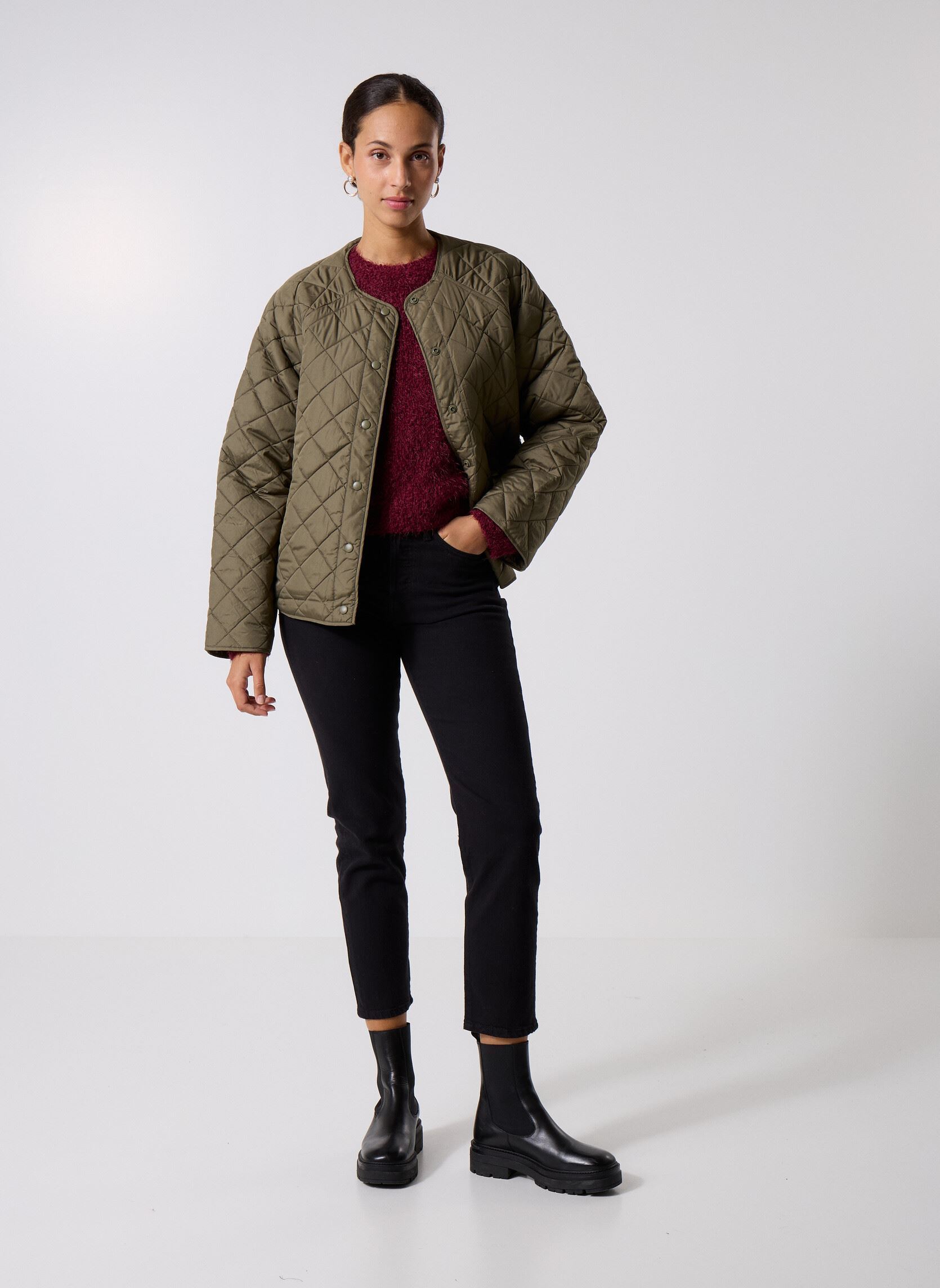 Jacken NMPHILY QUILTED JACKET FWD DD damen grün Noisy May Jacken NMPHILY QUILTED JACKET FWD DD damen grün KALAMATA