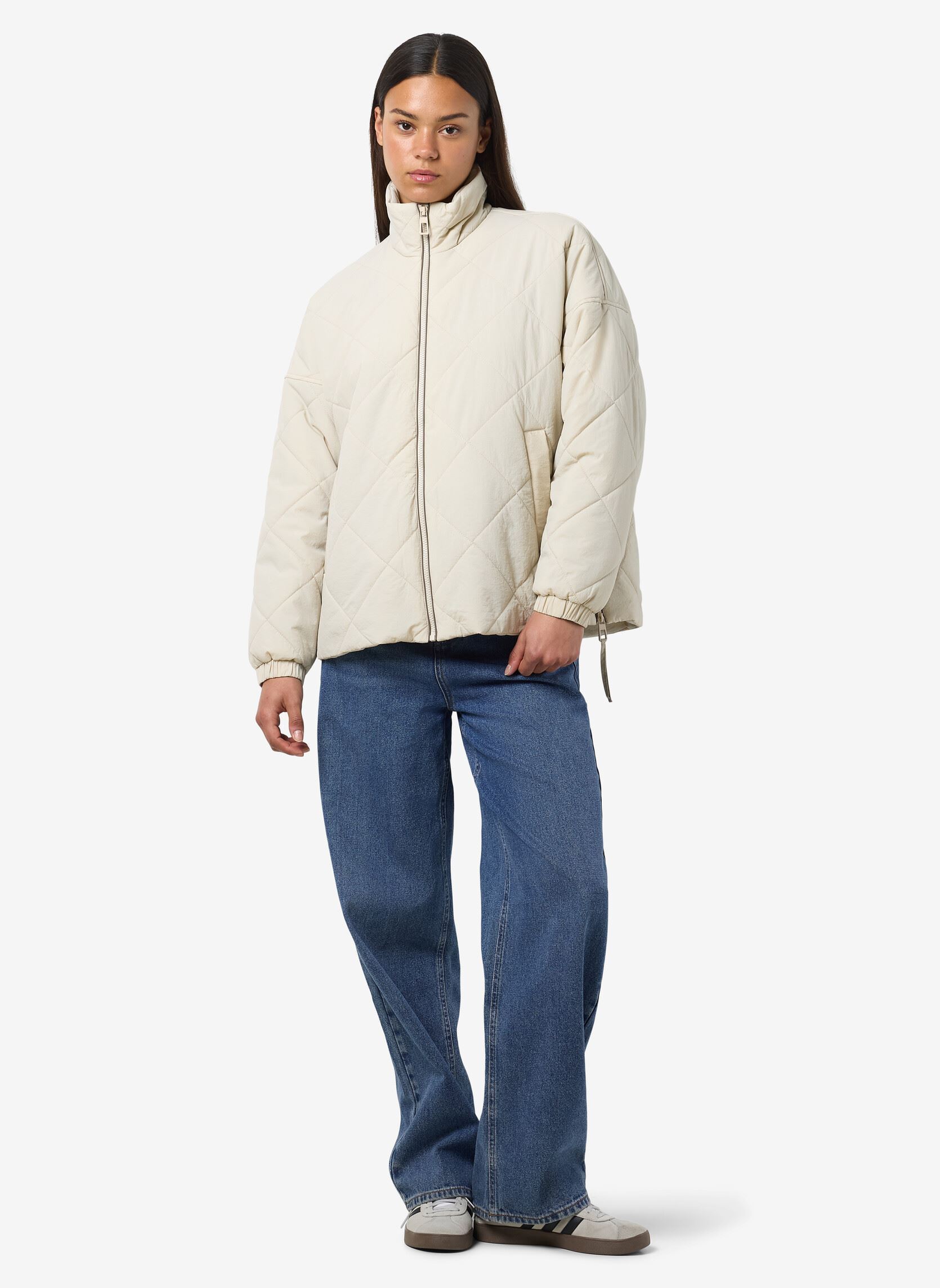 Vestes NMSCOTT QUILTED JACKET femme blanc Noisy May Vestes NMSCOTT QUILTED JACKET femme blanc Birch