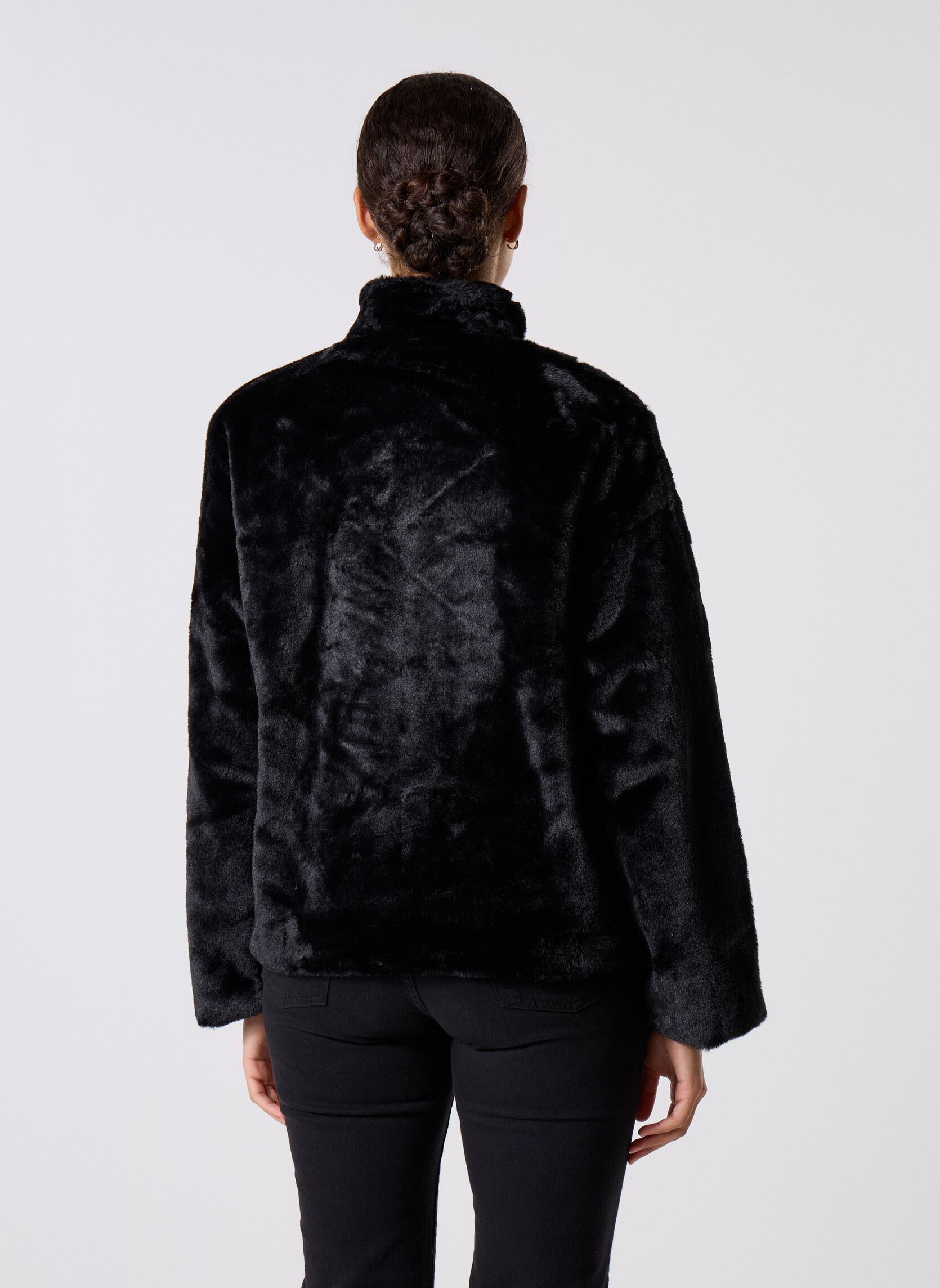 Giacche in pelliccia NMSEOUL FUR JACKET DD donna nero Noisy May Giacche in pelliccia NMSEOUL FUR JACKET DD donna nero Black