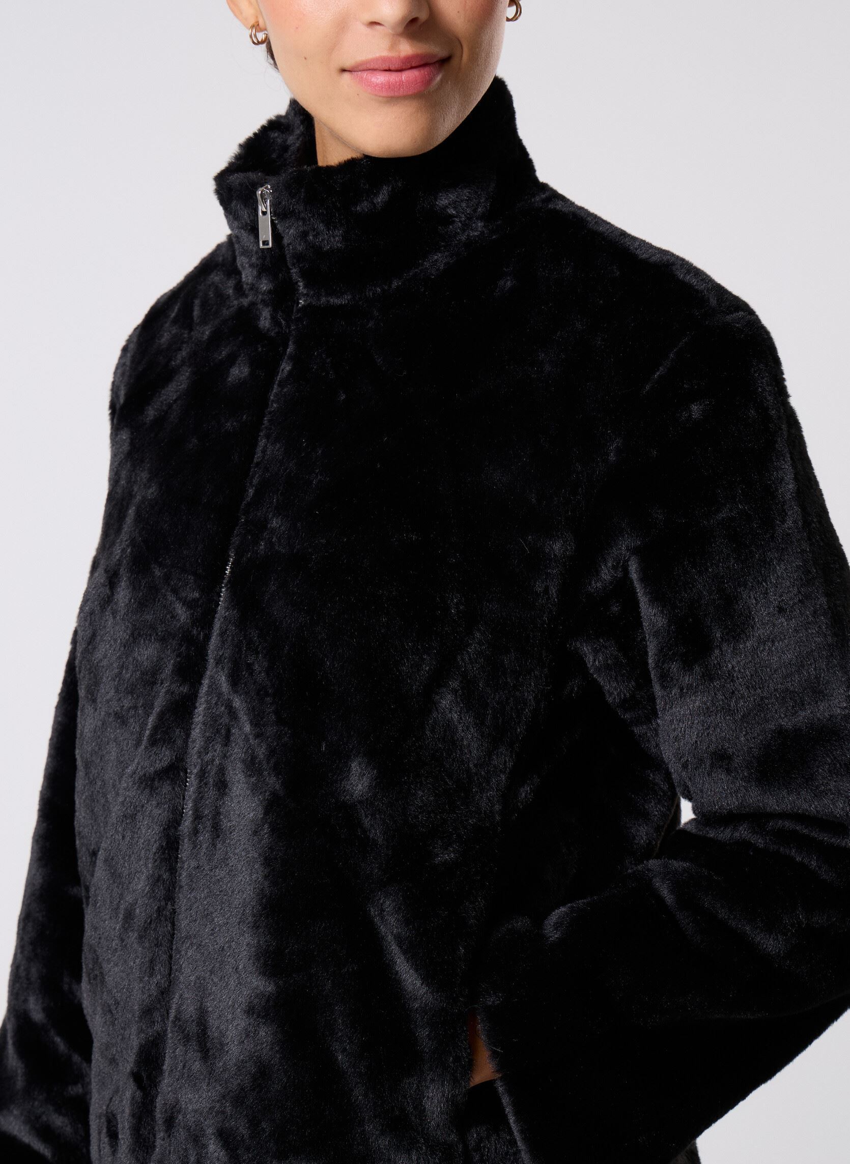 Giacche in pelliccia NMSEOUL FUR JACKET DD donna nero Noisy May Giacche in pelliccia NMSEOUL FUR JACKET DD donna nero Black