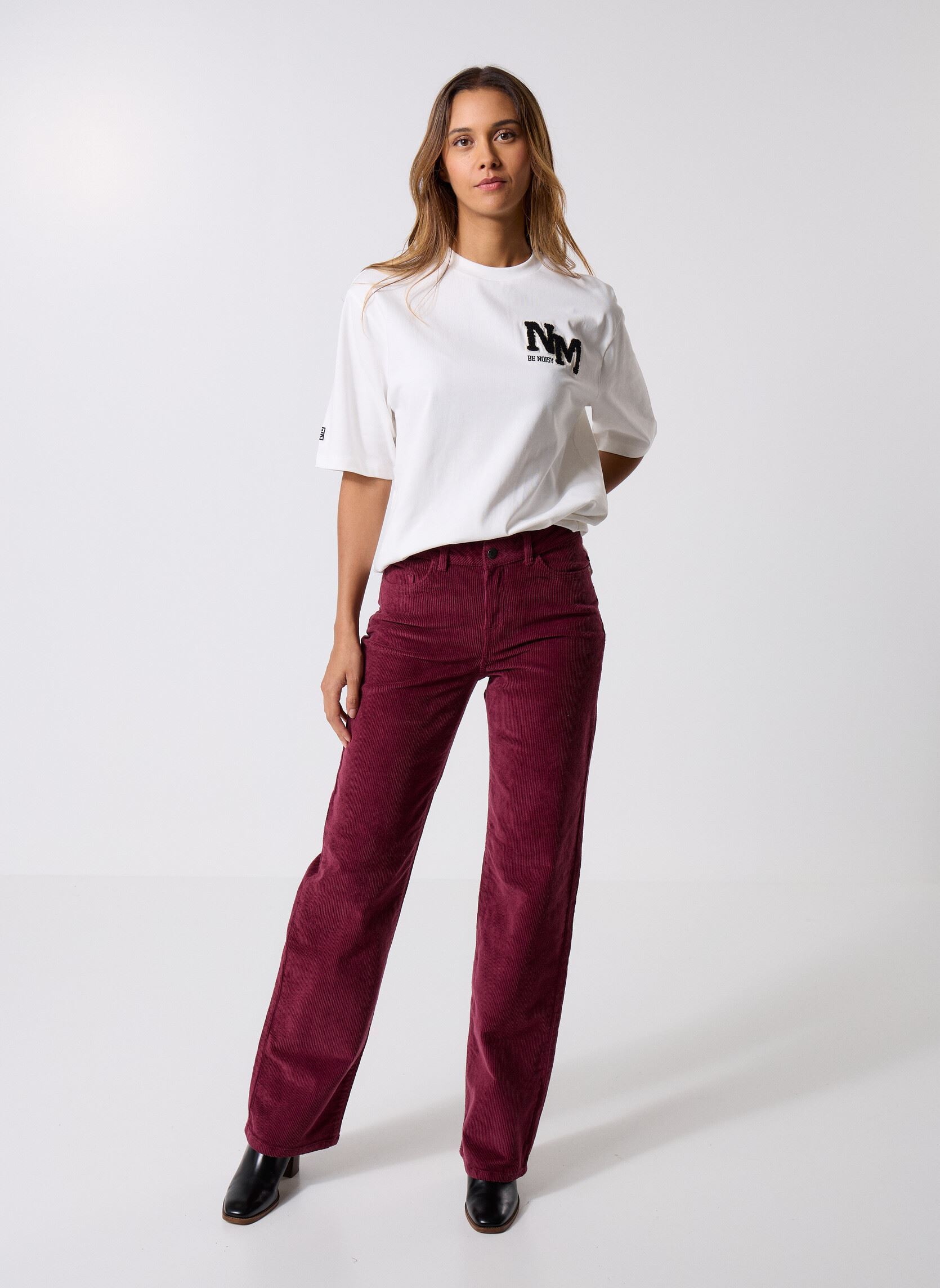NOISY MAY dames Broek Nmyolanda Nw Wide Jeans Az277lg Fwd Noos