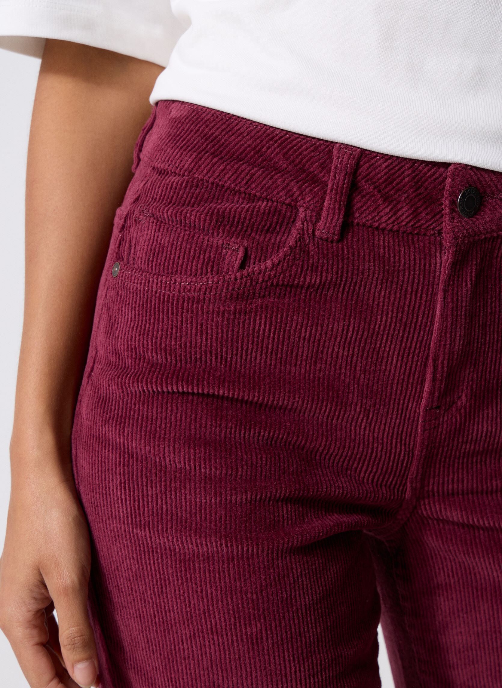 Pantalons droit NMYOLANDA NW WIDE LEG CORDUROY NOOS femme bordeaux Noisy May Pantalons droit NMYOLANDA NW WIDE LEG CORDUROY NOOS femme bordeaux Windsor wine