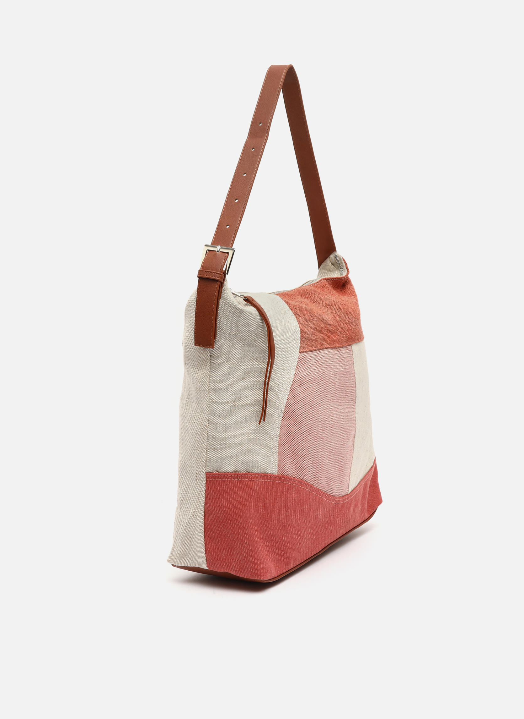 Sac Rahia Rajures Rouges Misako Sacs à main Sac en raphia Narcisa Red femme rouge | Sarenza France