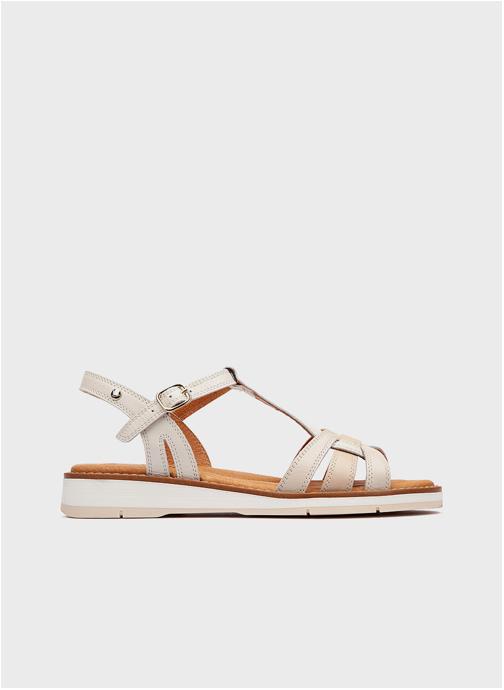 Pikolinos Sandales ROQUETAS femme blanc