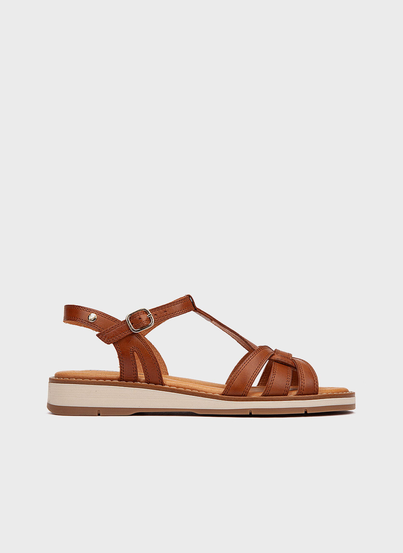 Sandales ROQUETAS femme marron Pikolinos Sandales ROQUETAS femme marron Cognac