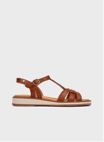 Sandales ROQUETAS femme marron