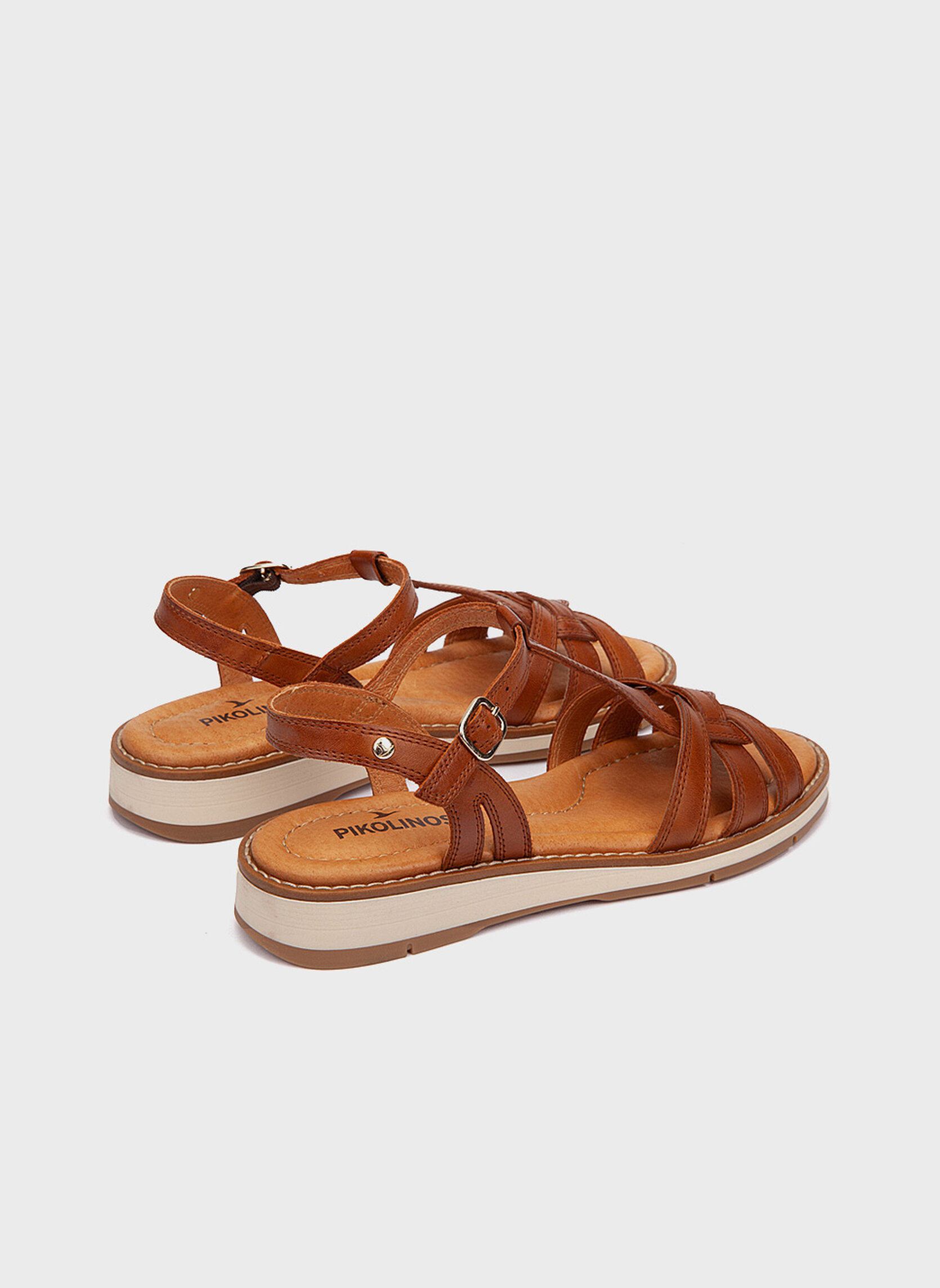 Sandales ROQUETAS femme marron Pikolinos Sandales ROQUETAS femme marron Cognac