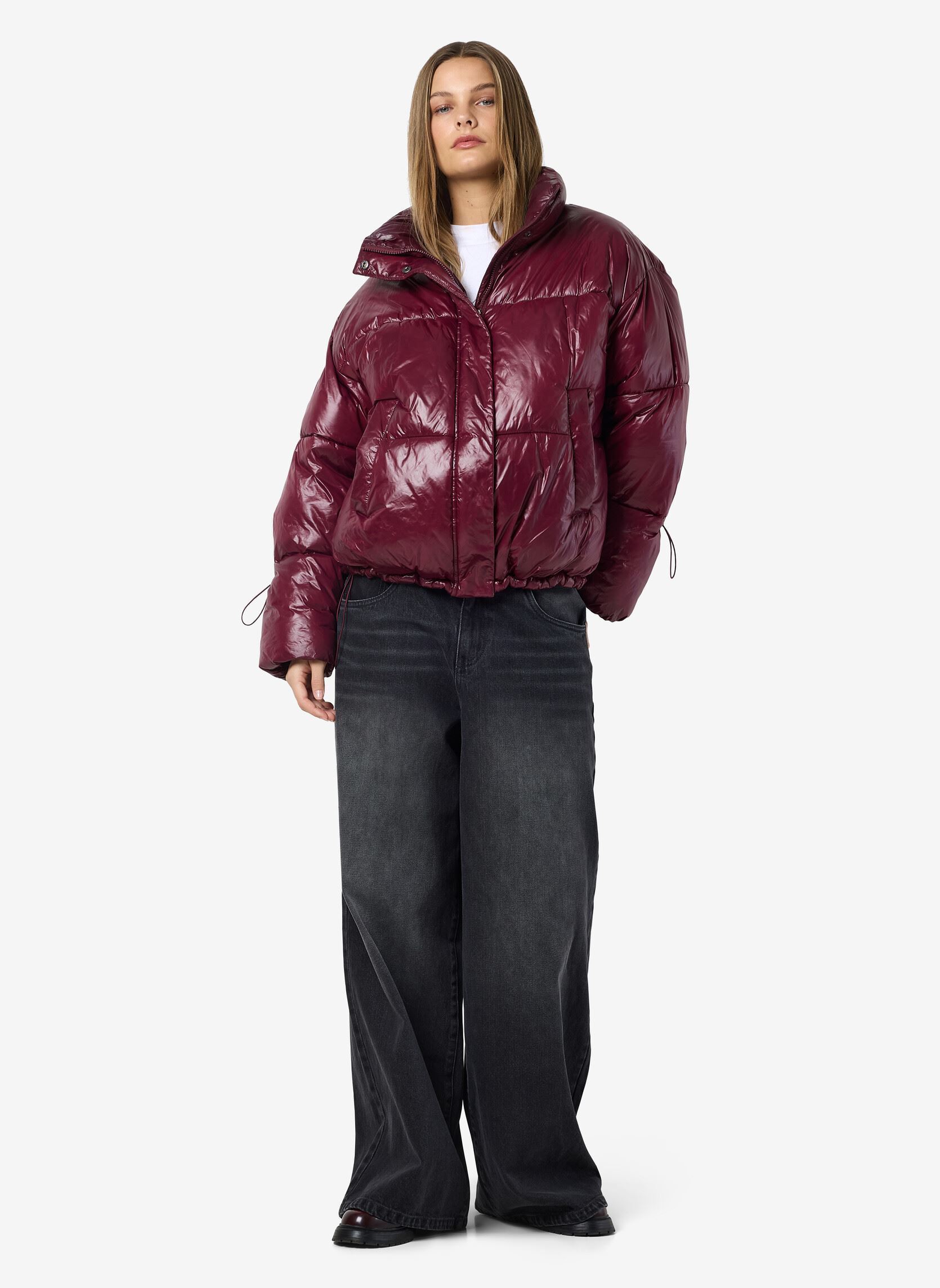 Daunenjacken NMALLIE SHINY PUFFER NOOS damen bordeaux Noisy May Daunenjacken NMALLIE SHINY PUFFER NOOS damen bordeaux Windsor wine