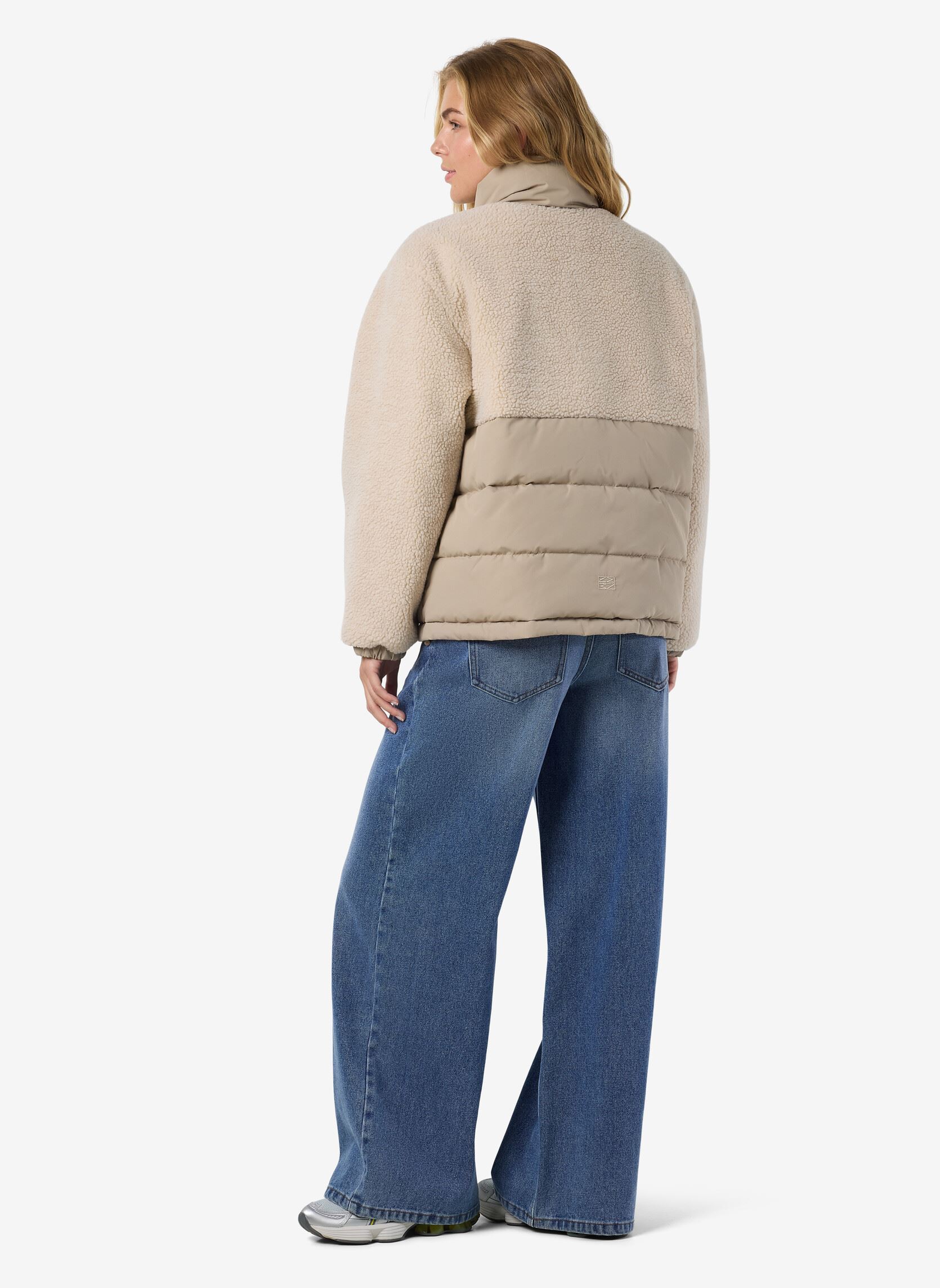 Bomberjacks NMCHERRY MIX PUFFER DD dames beige Noisy May Bomberjacks NMCHERRY MIX PUFFER DD dames beige Birch