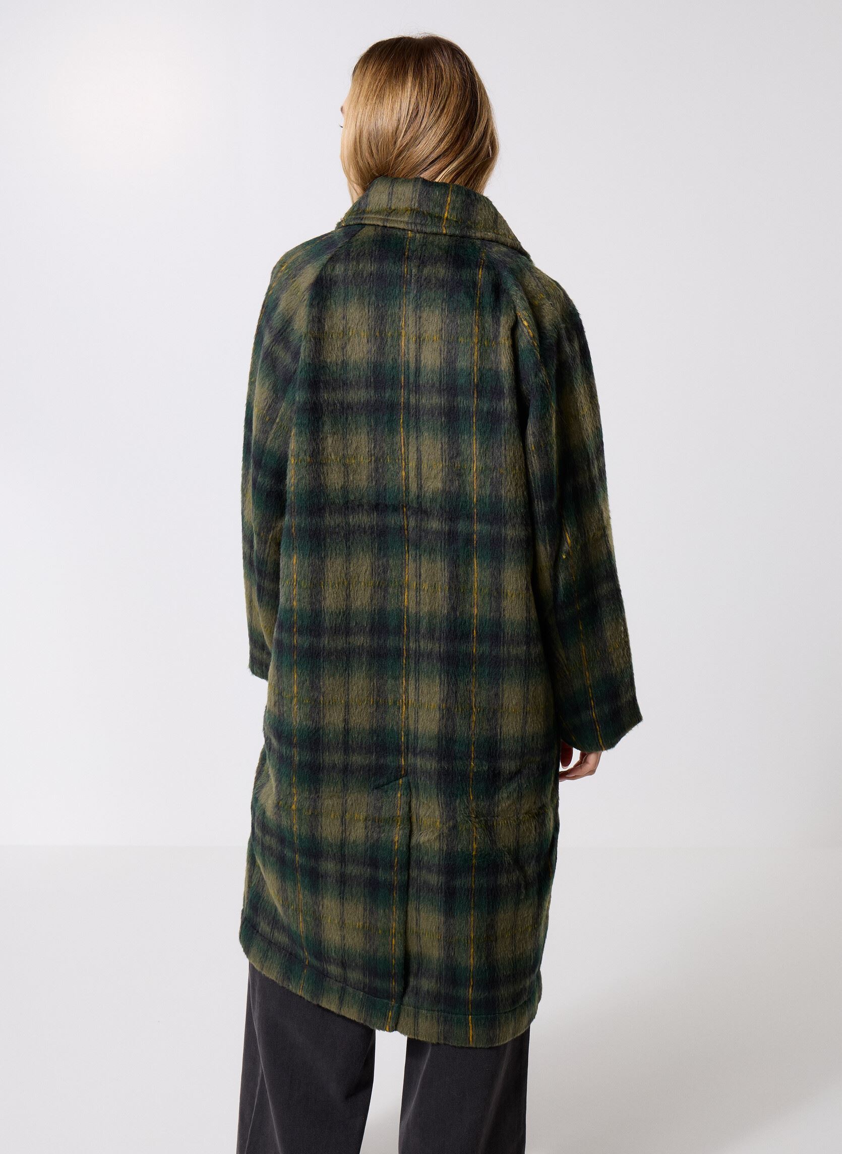 Mantels NMCHRISTINA CHECK COAT FWD dames groen Noisy May Mantels NMCHRISTINA CHECK COAT FWD dames groen Kalamata