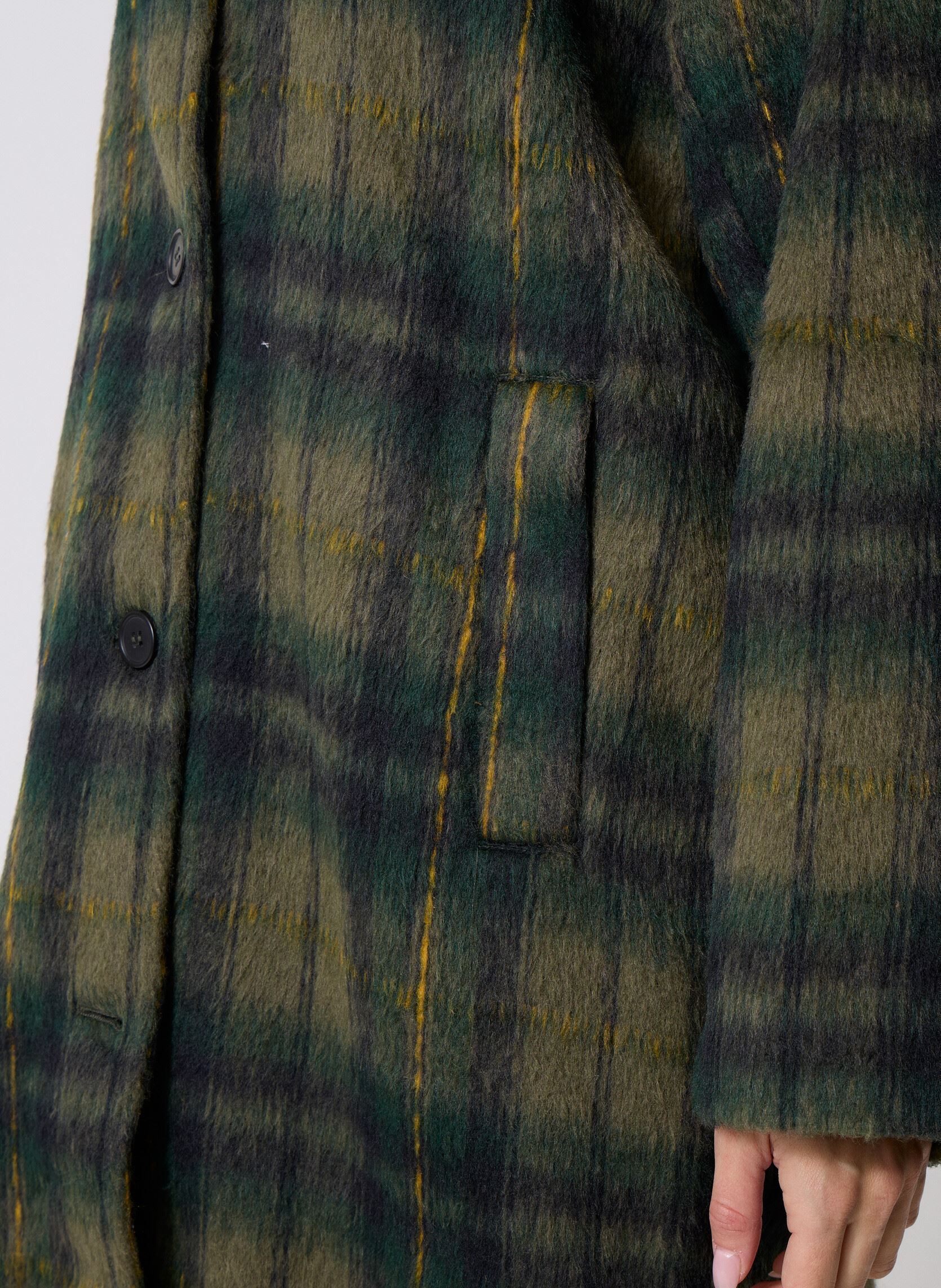 Mantels NMCHRISTINA CHECK COAT FWD dames groen Noisy May Mantels NMCHRISTINA CHECK COAT FWD dames groen Kalamata