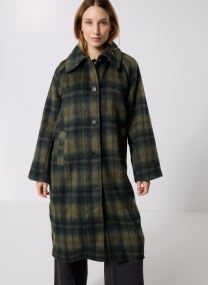 Mantels NMCHRISTINA CHECK COAT FWD dames groen