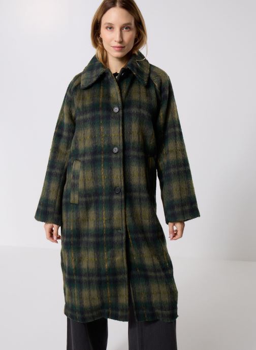 Noisy May Mantels NMCHRISTINA CHECK COAT FWD dames groen