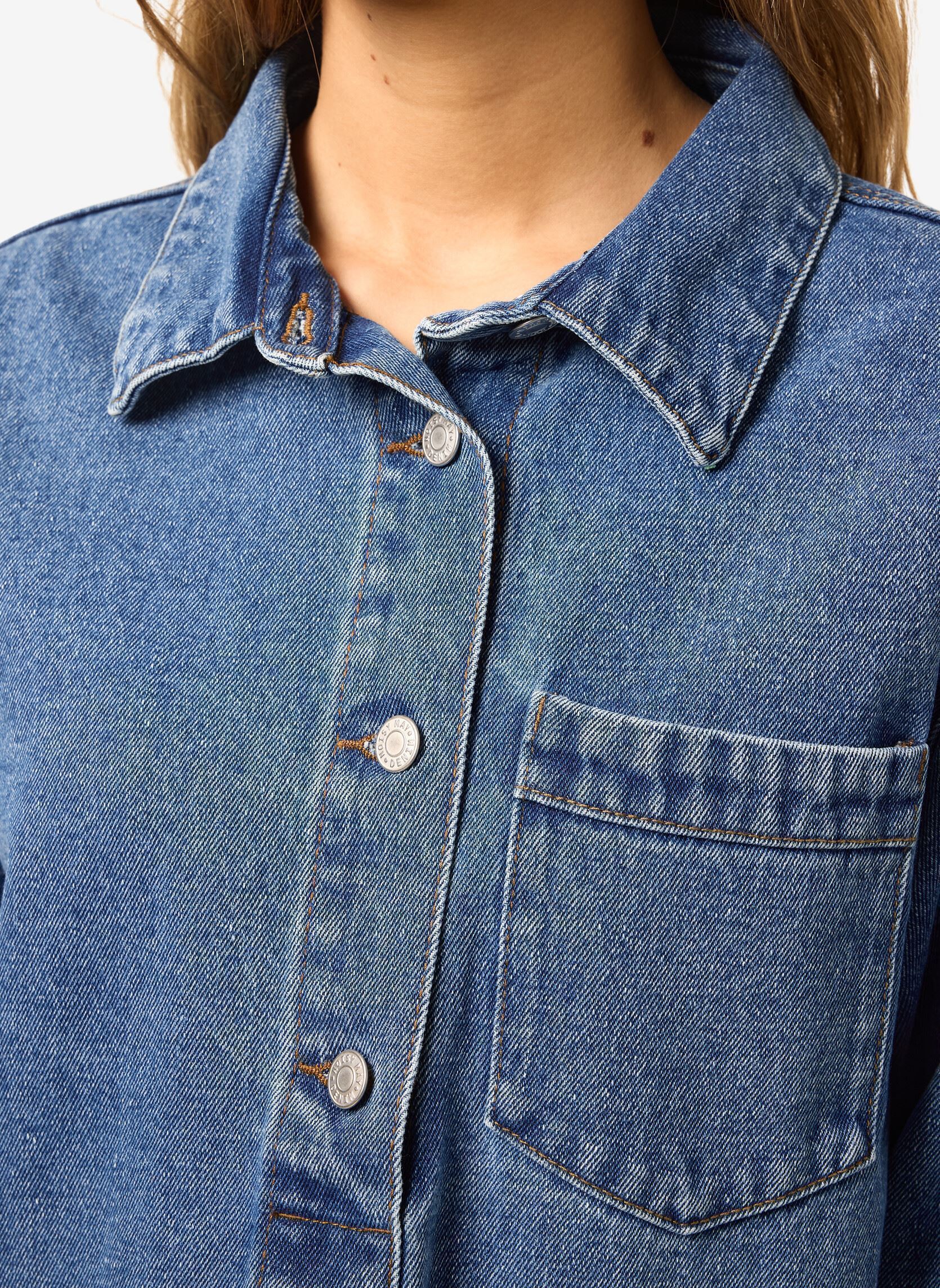 Hemdkleider NMDELILAH L/S REGULAR DRESS VI564MB damen blau Noisy May Hemdkleider NMDELILAH L/S REGULAR DRESS VI564MB damen blau MEDIUM BLUE DENIM