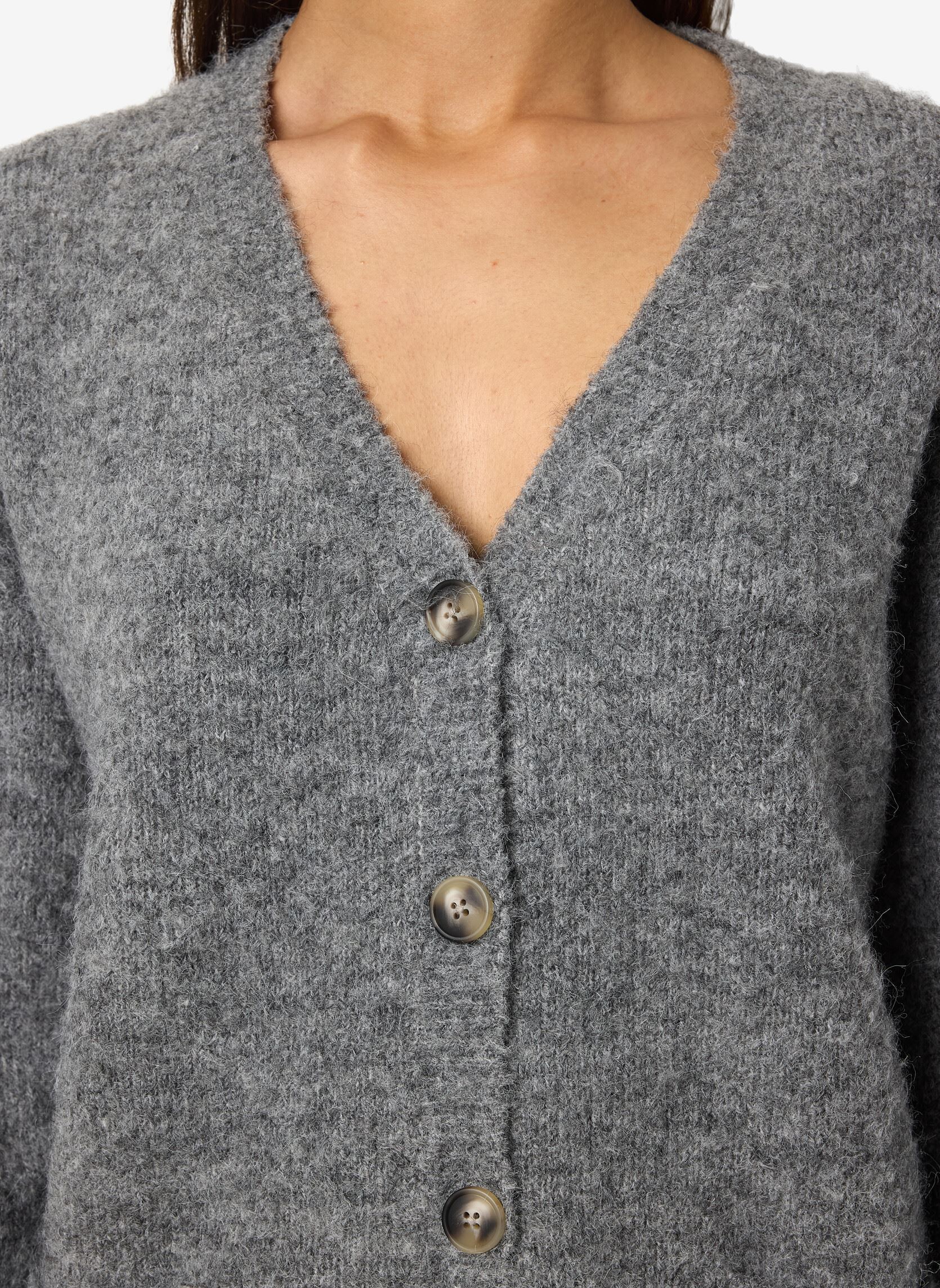 Vesten NMDOLLY L/S KNIT CARDIGAN FWD NOOS dames grijs Noisy May Vesten NMDOLLY L/S KNIT CARDIGAN FWD NOOS dames grijs Medium Grey Melange