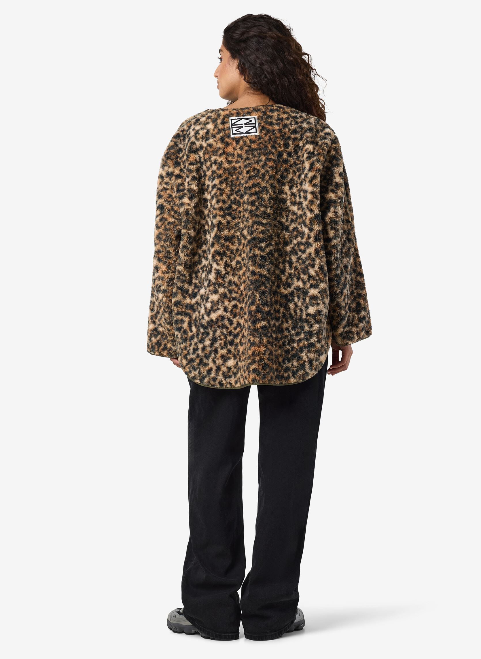 Bontjassen NMFELINE LOOSE TEDDY JACKET FWD dames bruin Noisy May Bontjassen NMFELINE LOOSE TEDDY JACKET FWD dames bruin Birch