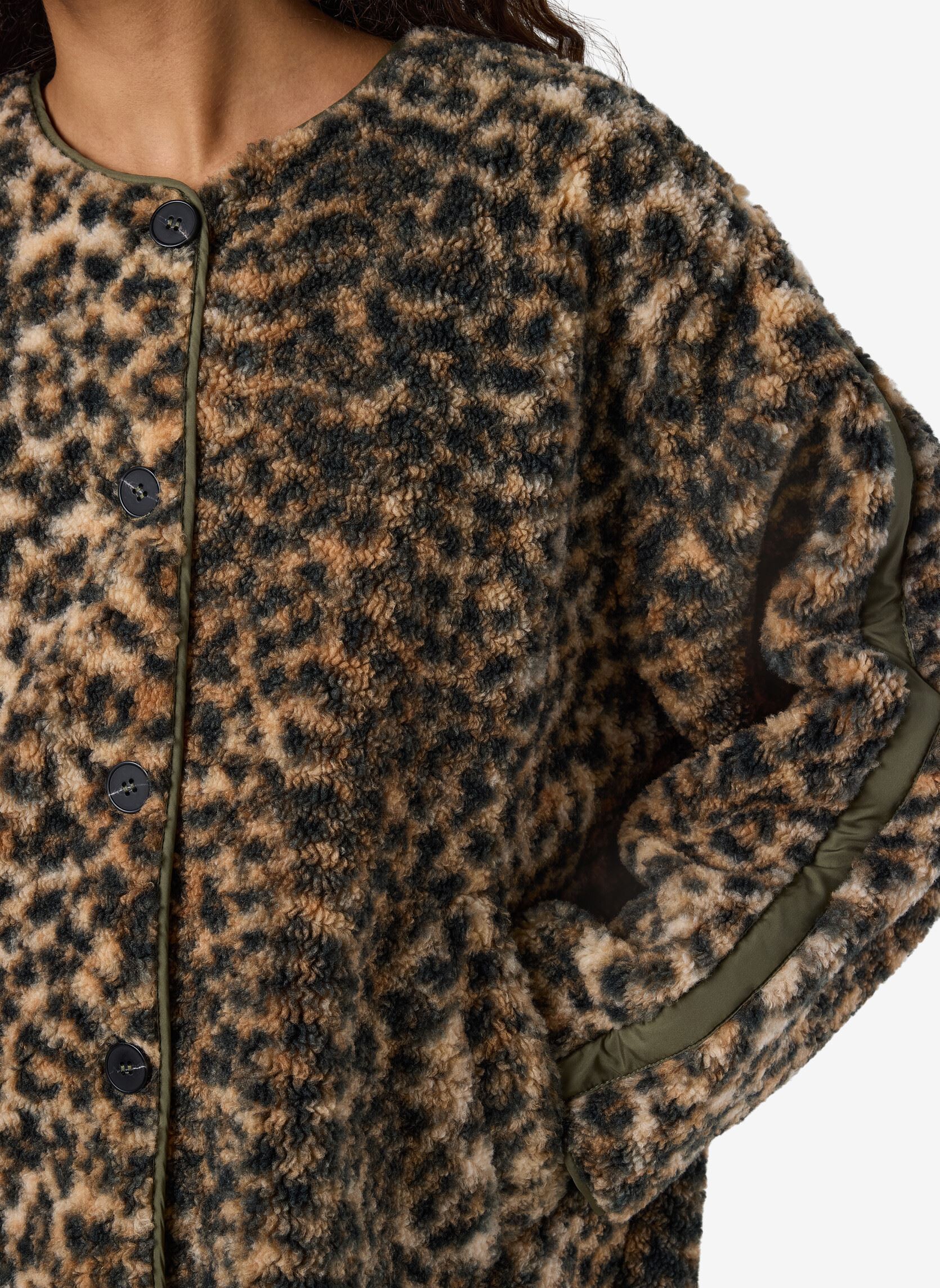 Bontjassen NMFELINE LOOSE TEDDY JACKET FWD dames bruin Noisy May Bontjassen NMFELINE LOOSE TEDDY JACKET FWD dames bruin Birch