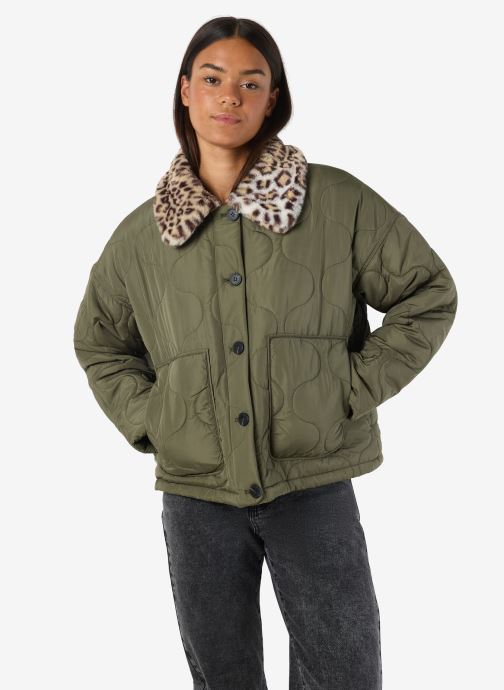 Noisy May Jassen NMHOLLY L/S QUILT JACKET FWD dames groen