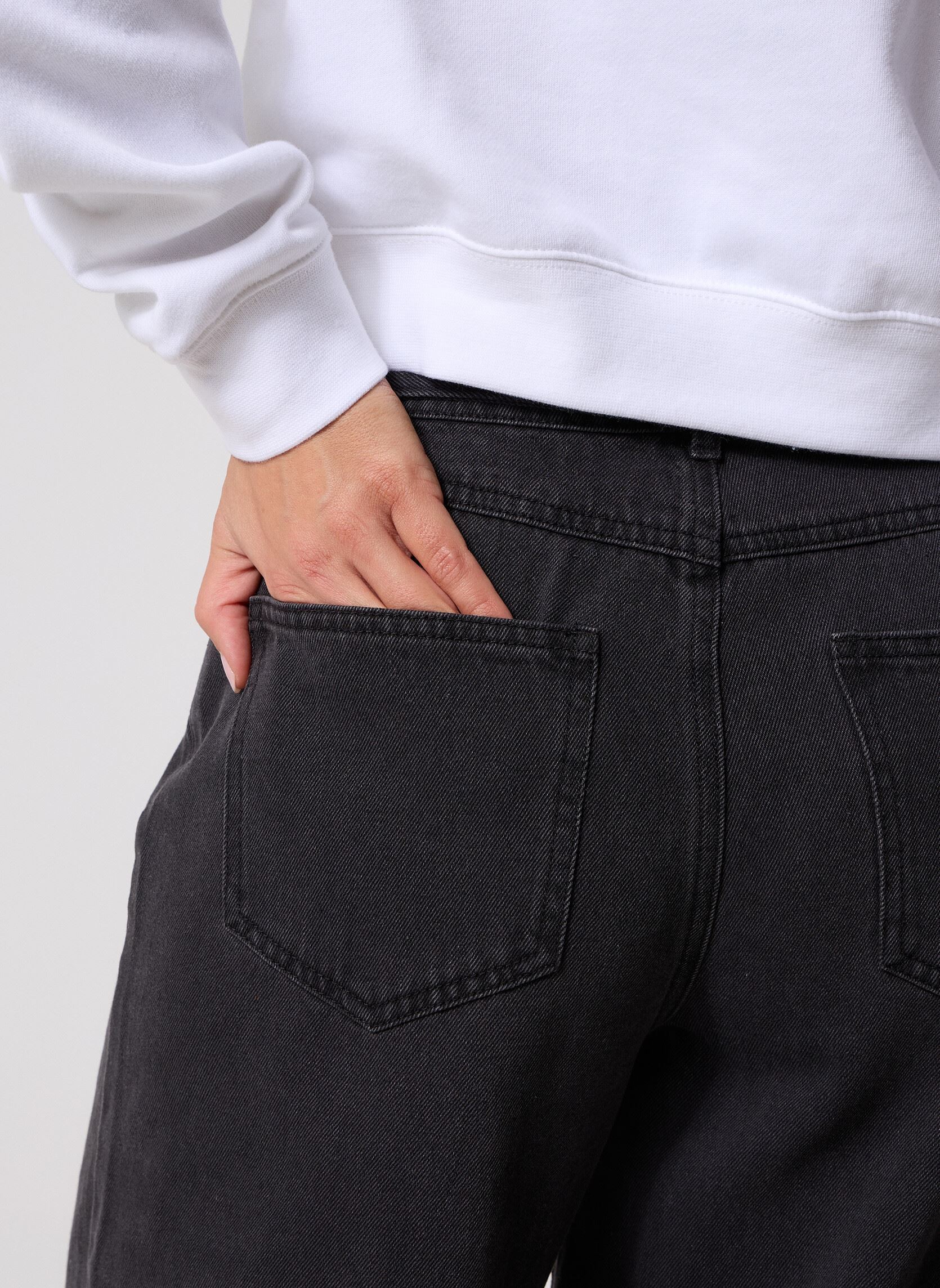 Wijde jeans / Flared Jeans NMMAISY NW BELT LOOSE JEANS BS032DG dames grijs Noisy May Wijde jeans / Flared Jeans NMMAISY NW BELT LOOSE JEANS BS032DG dames grijs Dark Grey Denim