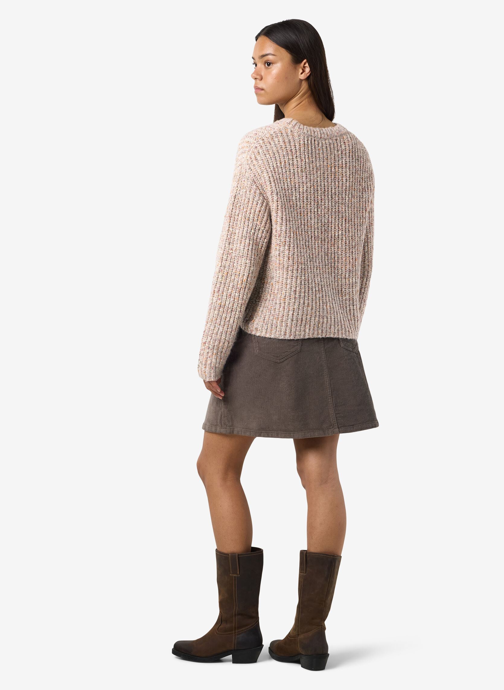 Truien NMMARL L/S O-NECK KNIT DD dames grijs Noisy May Truien NMMARL L/S O-NECK KNIT DD dames grijs Light Grey Melange