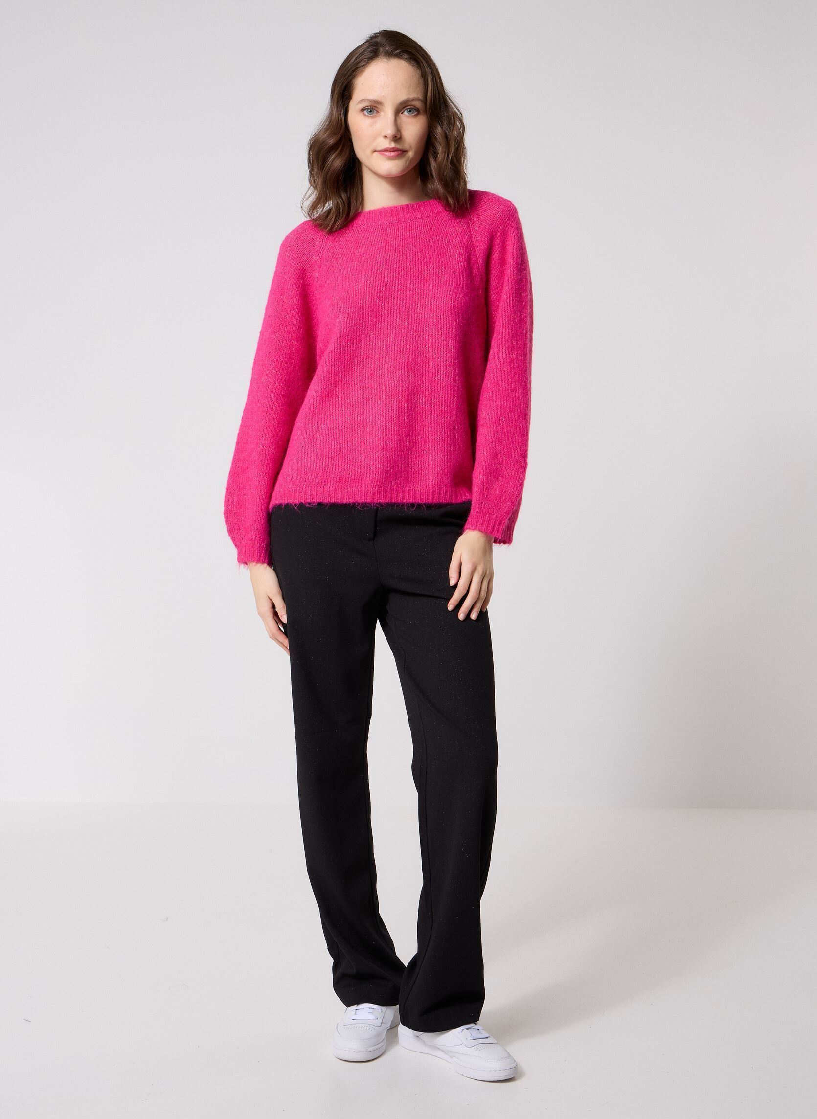 Vesten NMSUTTON L/S OPEN BACK TIE KNIT FWD dames roze Noisy May Vesten NMSUTTON L/S OPEN BACK TIE KNIT FWD dames roze PINK YARROW