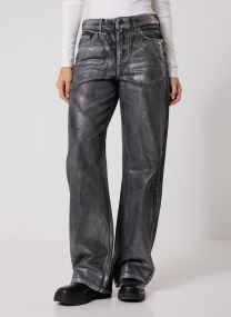 Wijde jeans / Flared Jeans NMADRIANA NW SILVER COATED JEANS AZ453MB dames blauw