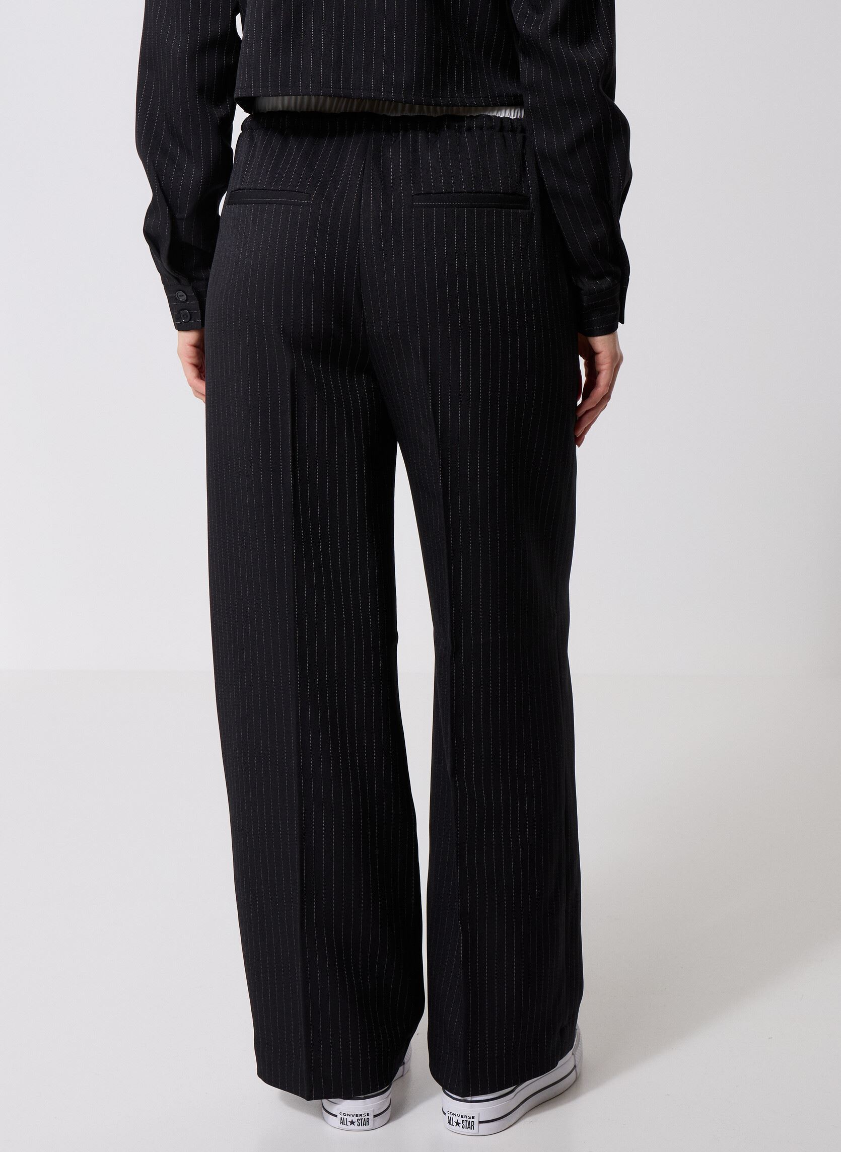 Straight Leg Hosen NMDALLAS NW PINSTRIPE BOXER PANTS FWD damen schwarz Noisy May Straight Leg Hosen NMDALLAS NW PINSTRIPE BOXER PANTS FWD damen schwarz Black
