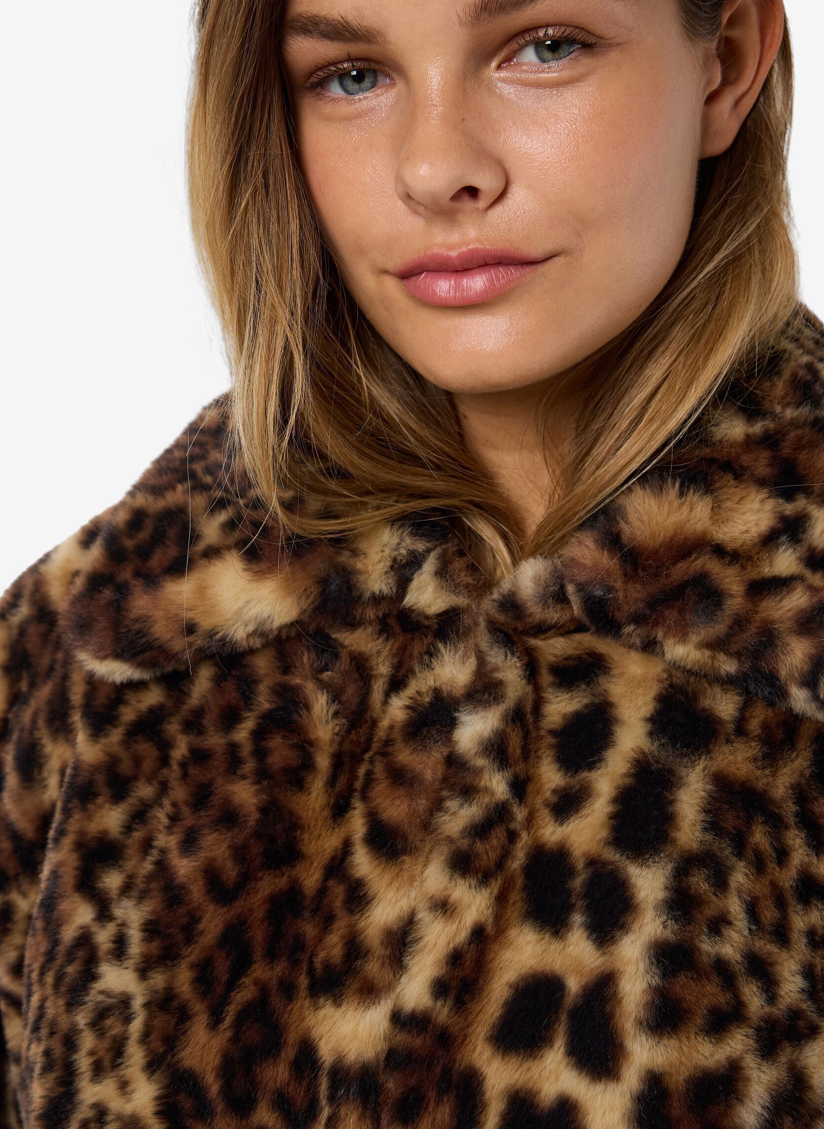 Bontjassen NMEVE LEO FUR JACKET dames bruin Noisy May Bontjassen NMEVE LEO FUR JACKET dames bruin MOCHA BISQUE