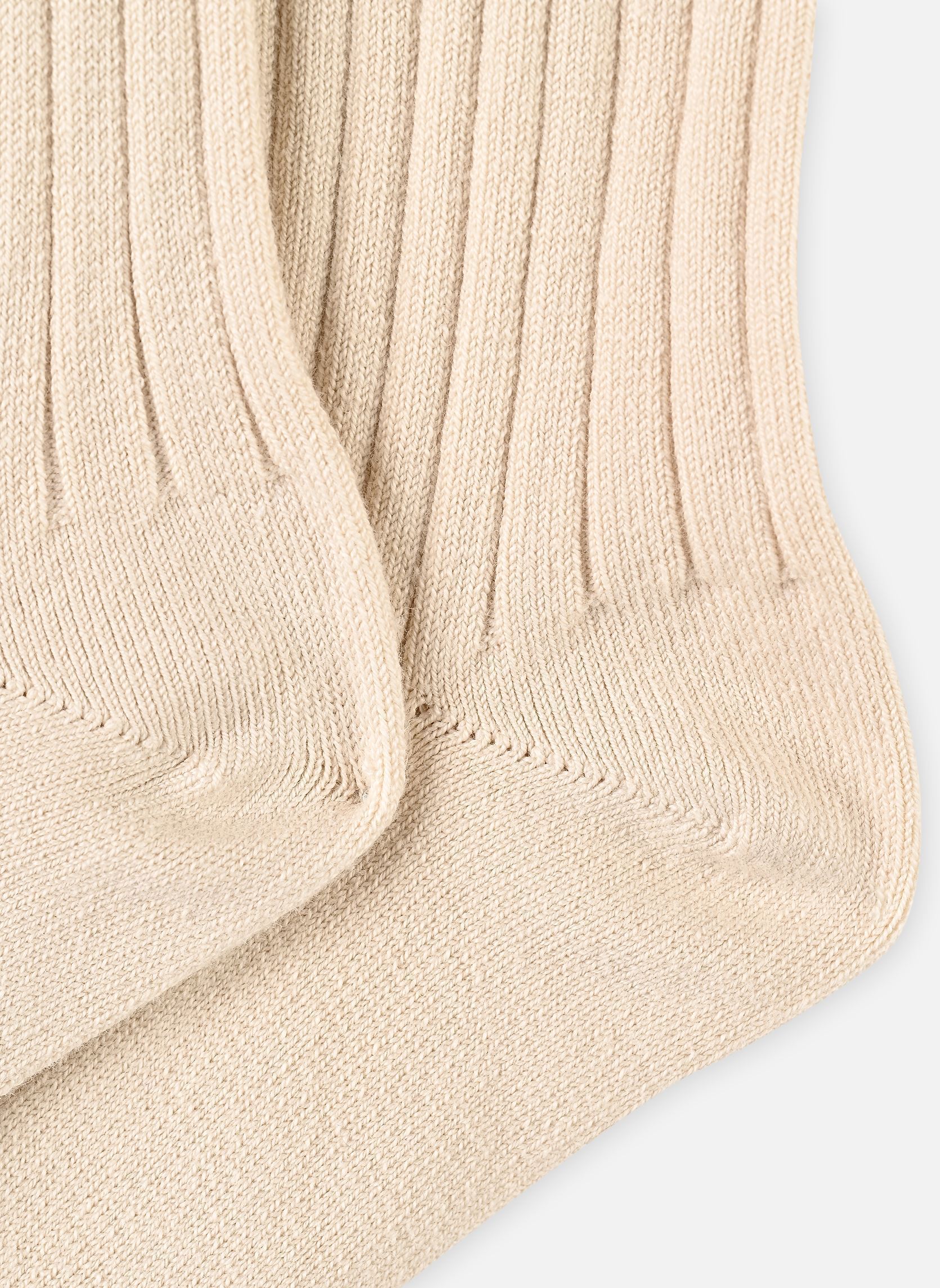 Socken La Haute damen weiß Collégien Socken La Haute damen weiß DOUX AGNEAUX