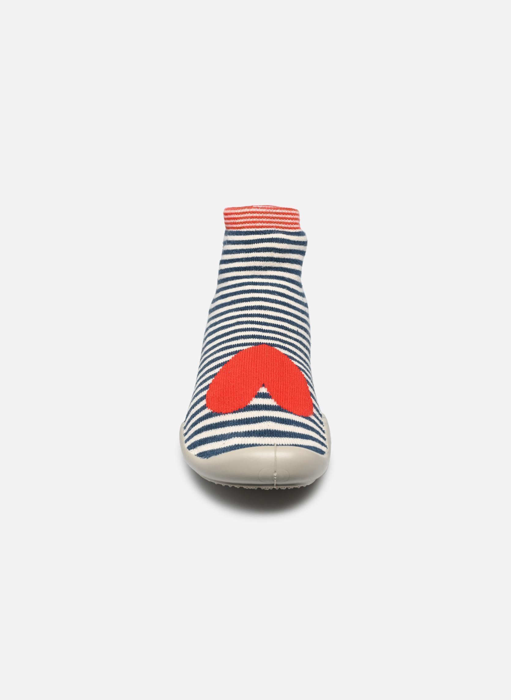 Chaussons Bebop femme multicolore Collégien Chaussons Bebop femme multicolore BLEU / ROUGE
