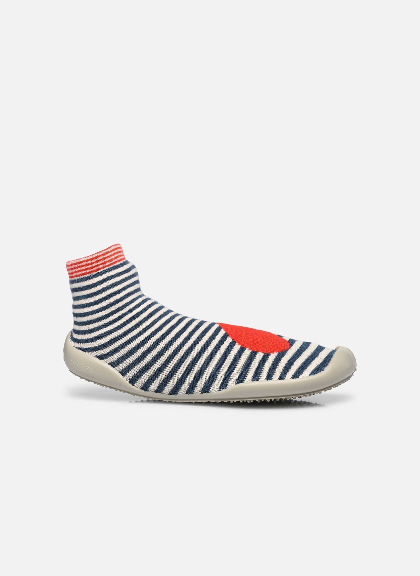 Chaussons Bebop femme multicolore Collégien Chaussons Bebop femme multicolore BLEU / ROUGE