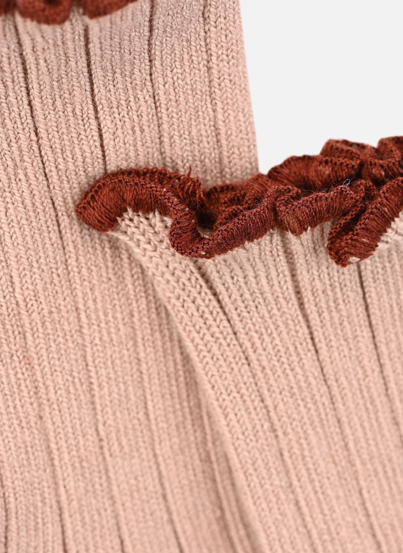 Chaussettes Delphine fille rose Collégien Chaussettes Delphine fille rose VIEUX ROSE