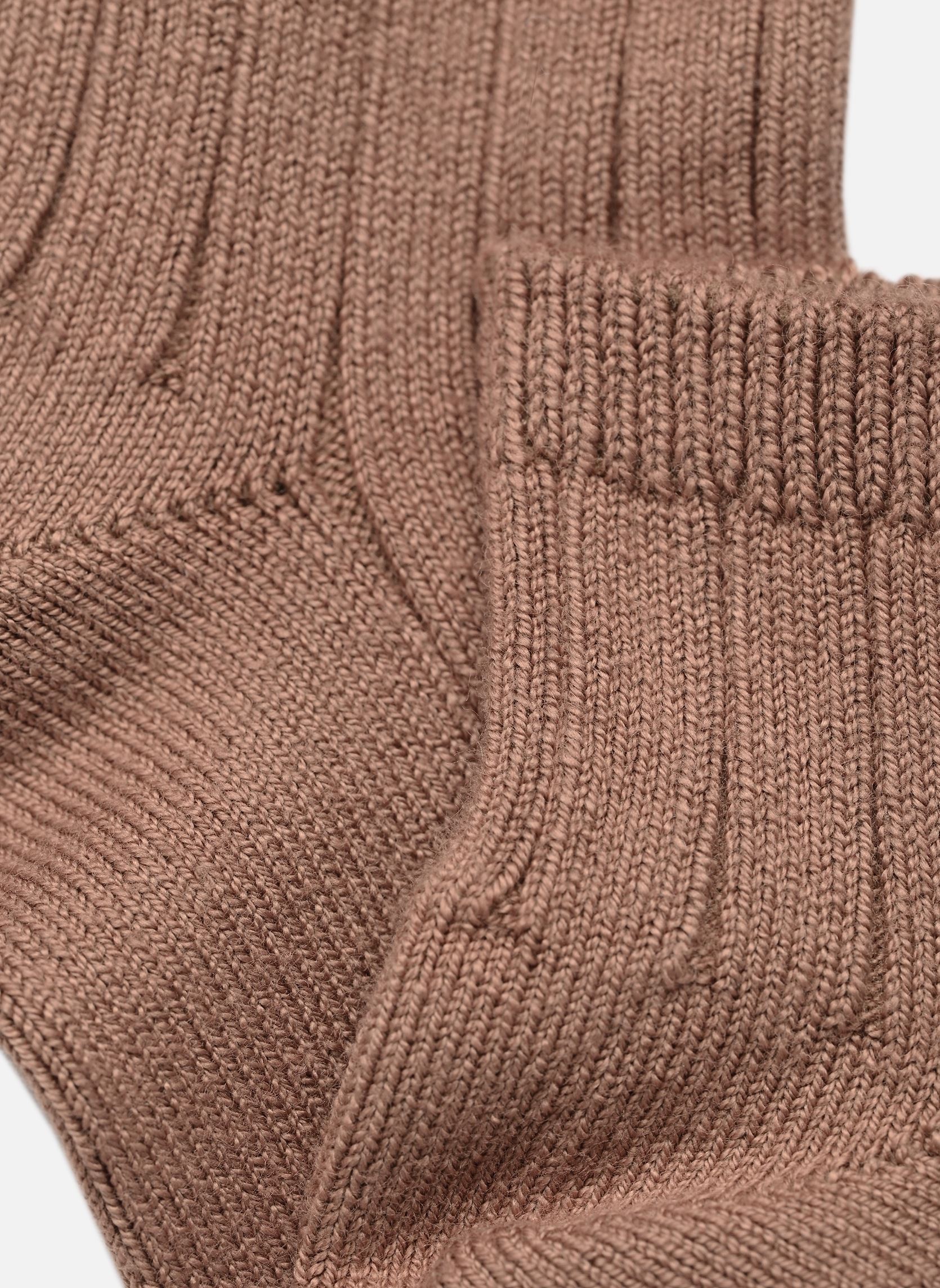 Chaussettes La Mini fille marron Collégien Chaussettes La Mini fille marron BISCUIT