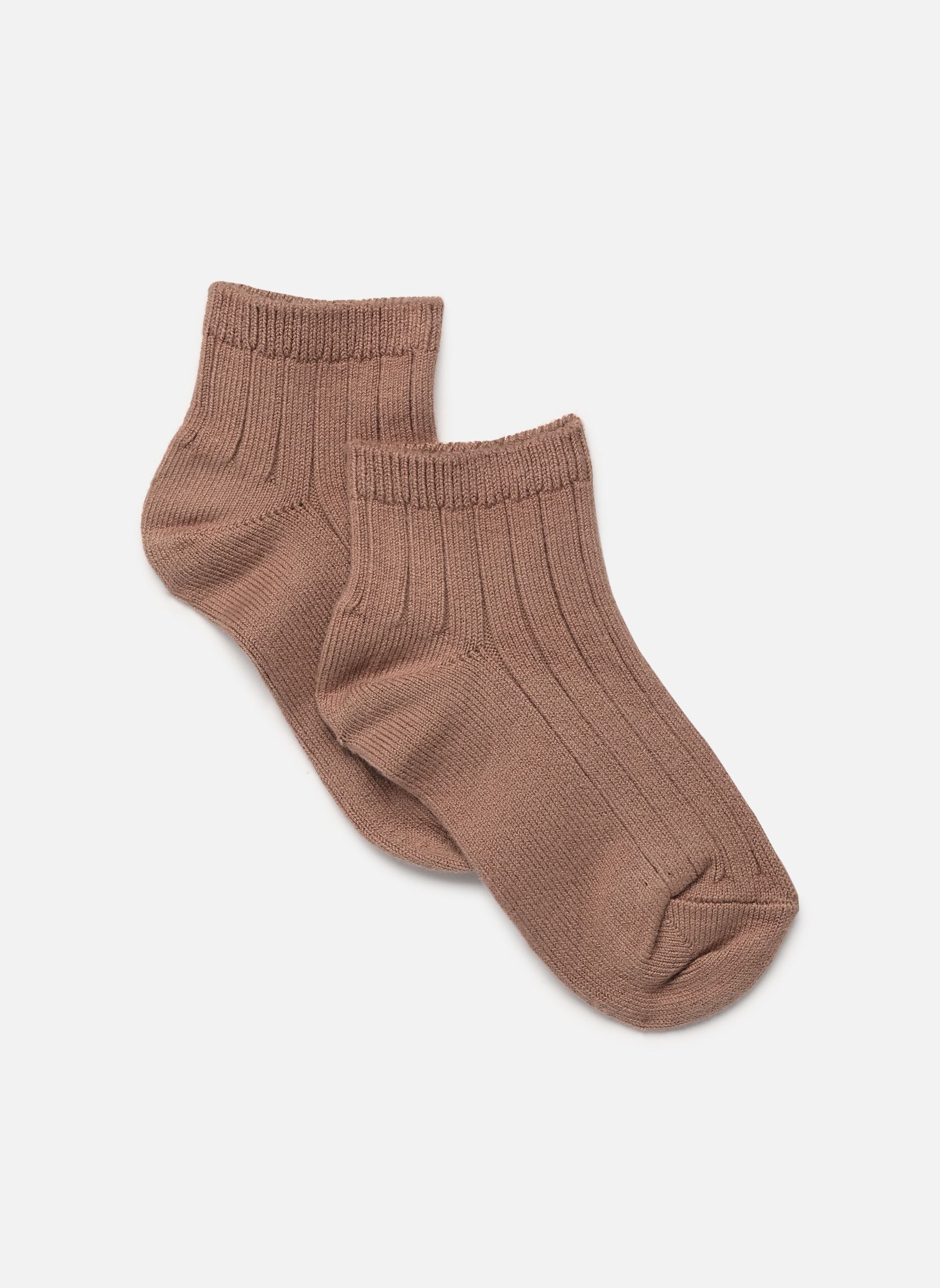Chaussettes La Mini fille marron Collégien Chaussettes La Mini fille marron BISCUIT