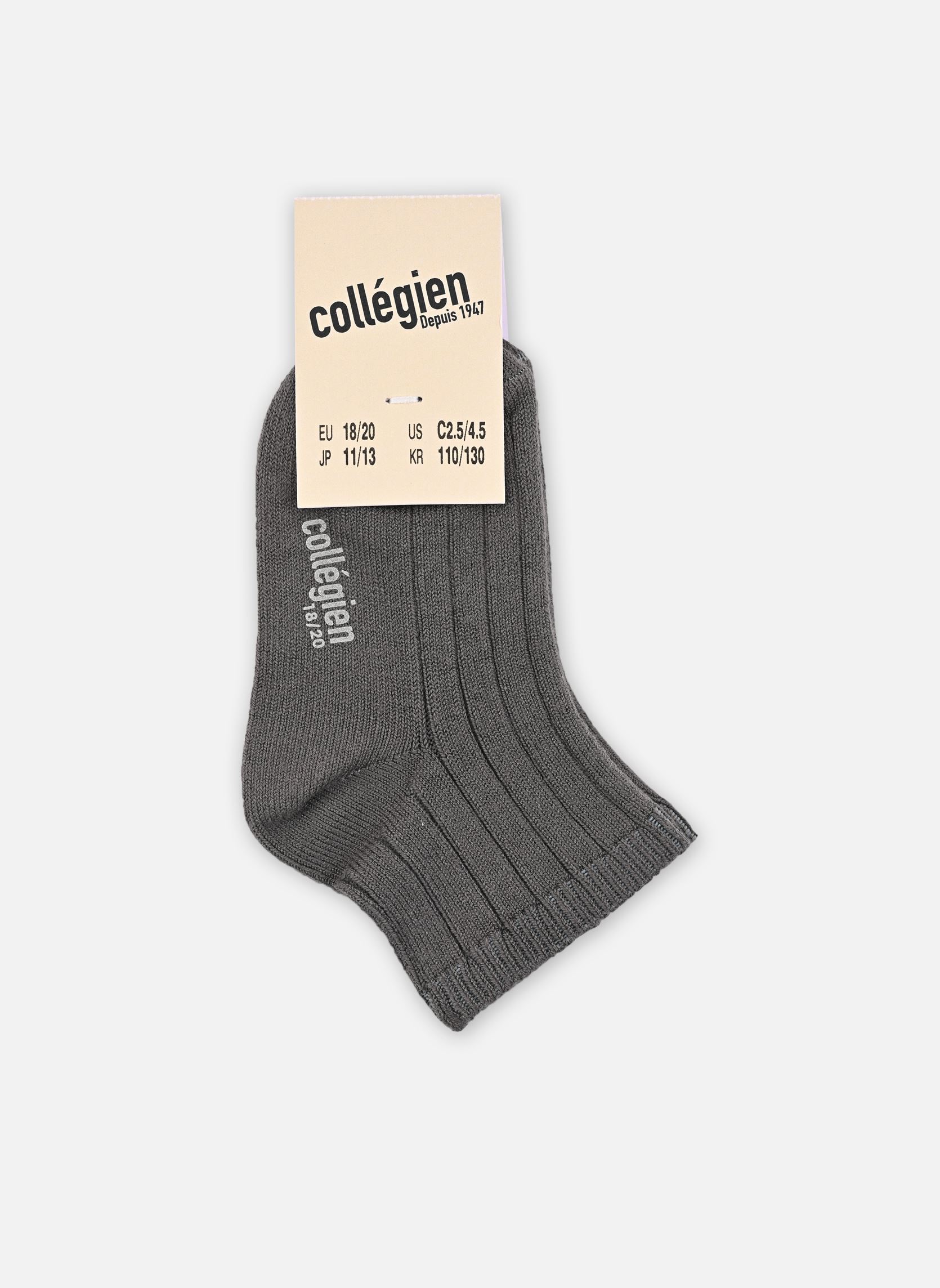 Chaussettes La Mini fille gris Collégien Chaussettes La Mini fille gris GRIS GALET